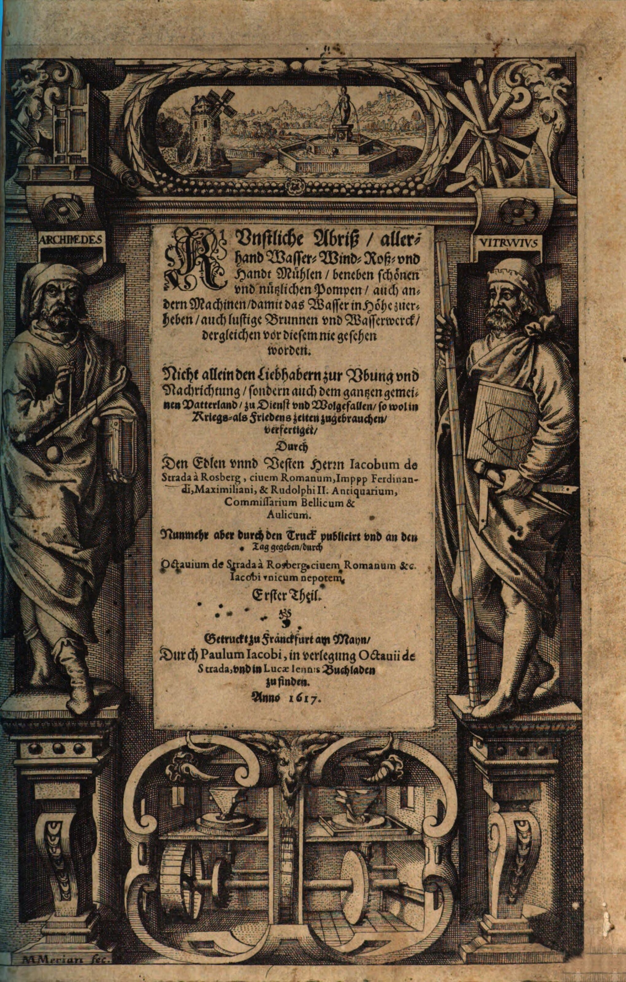 Kunstliche Abriss allerhand Mühlen