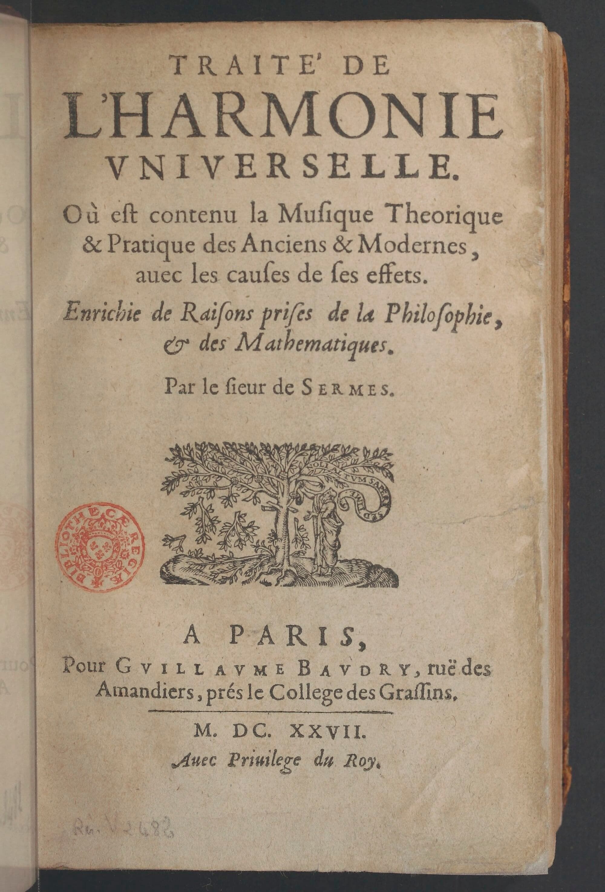 Traite de l'Harmonie Universelle