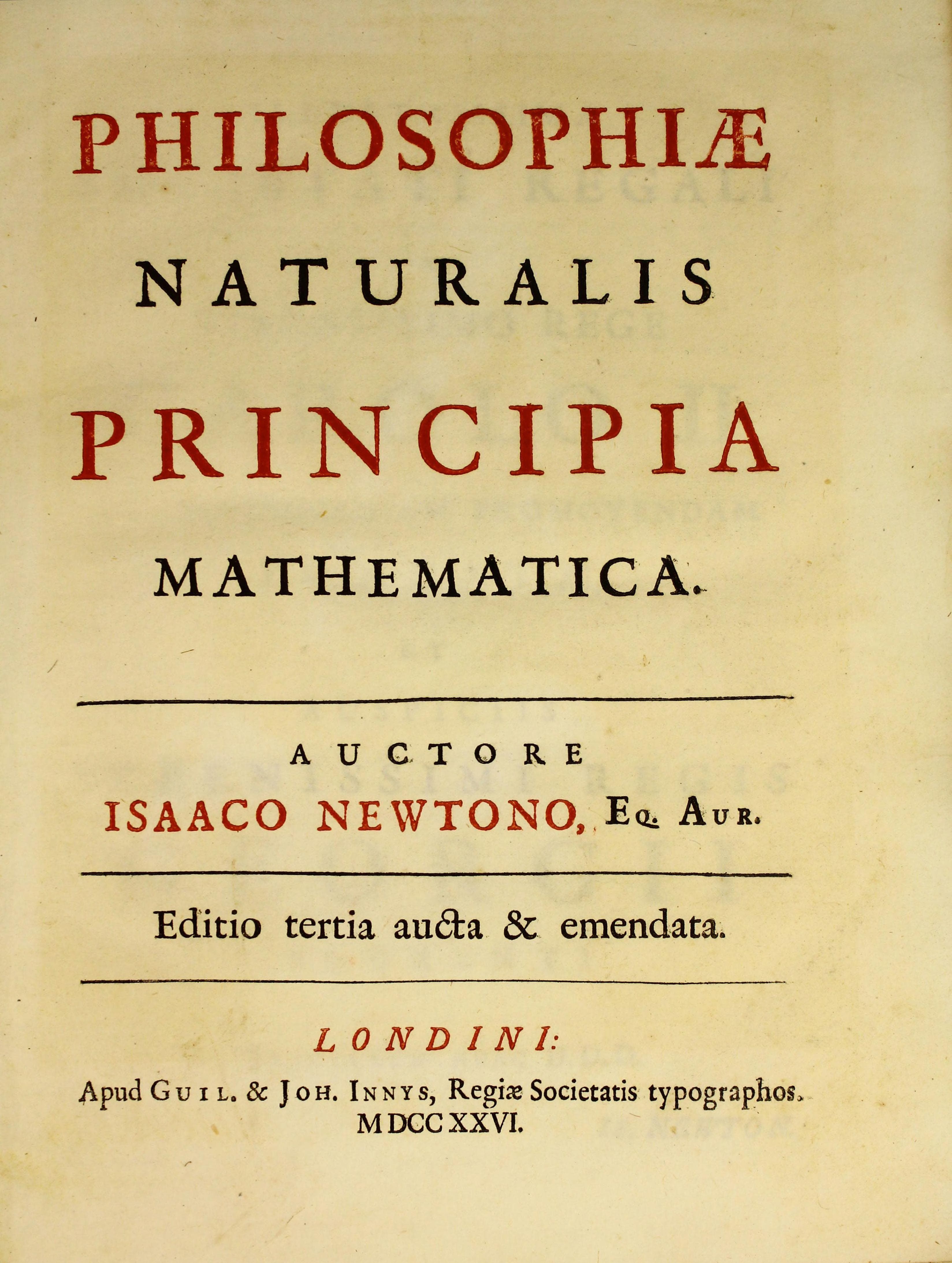 Philosophiae Naturalis Principia Mathematica