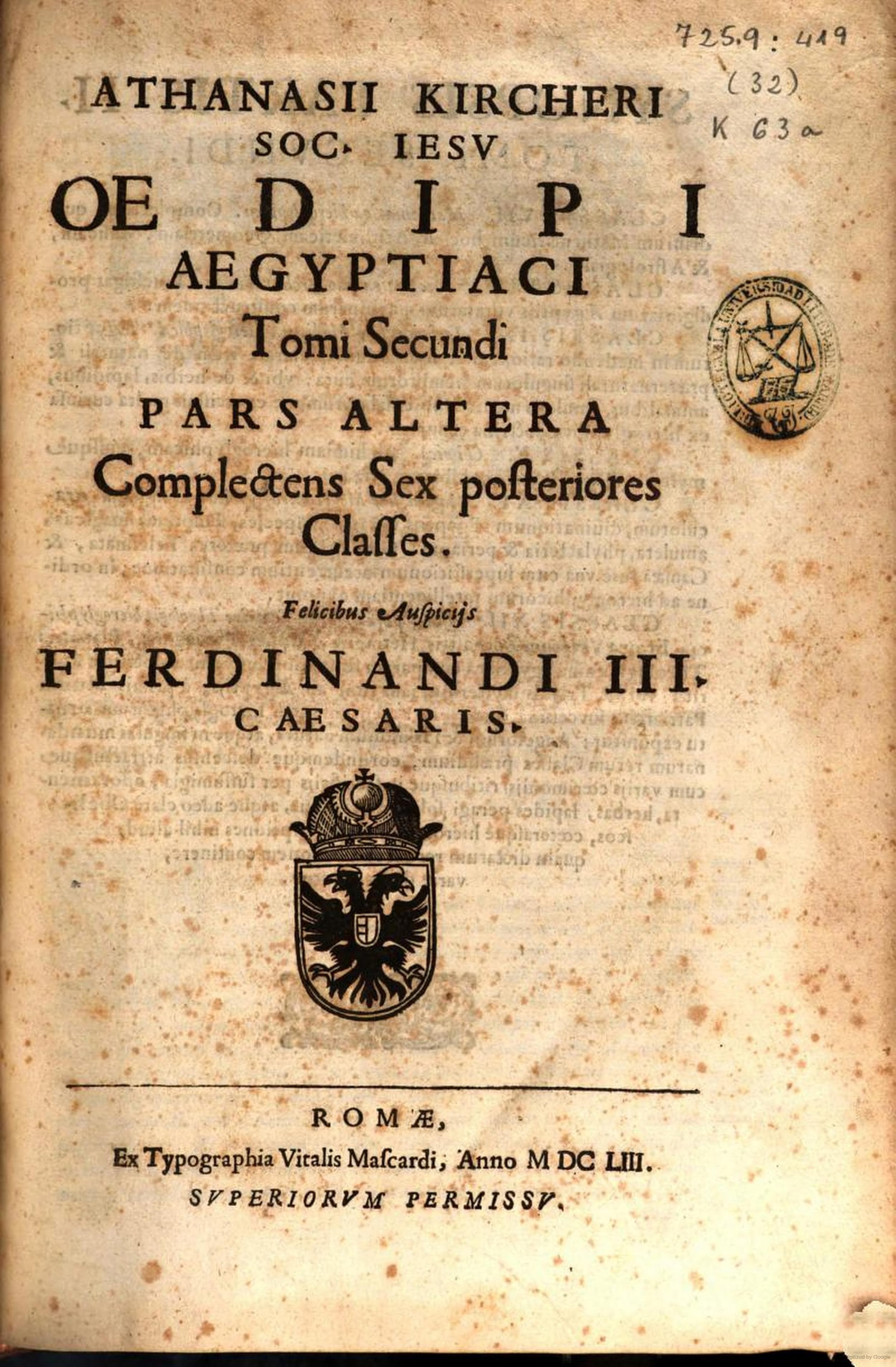 Oedipus Aegyptiacus Vol. II