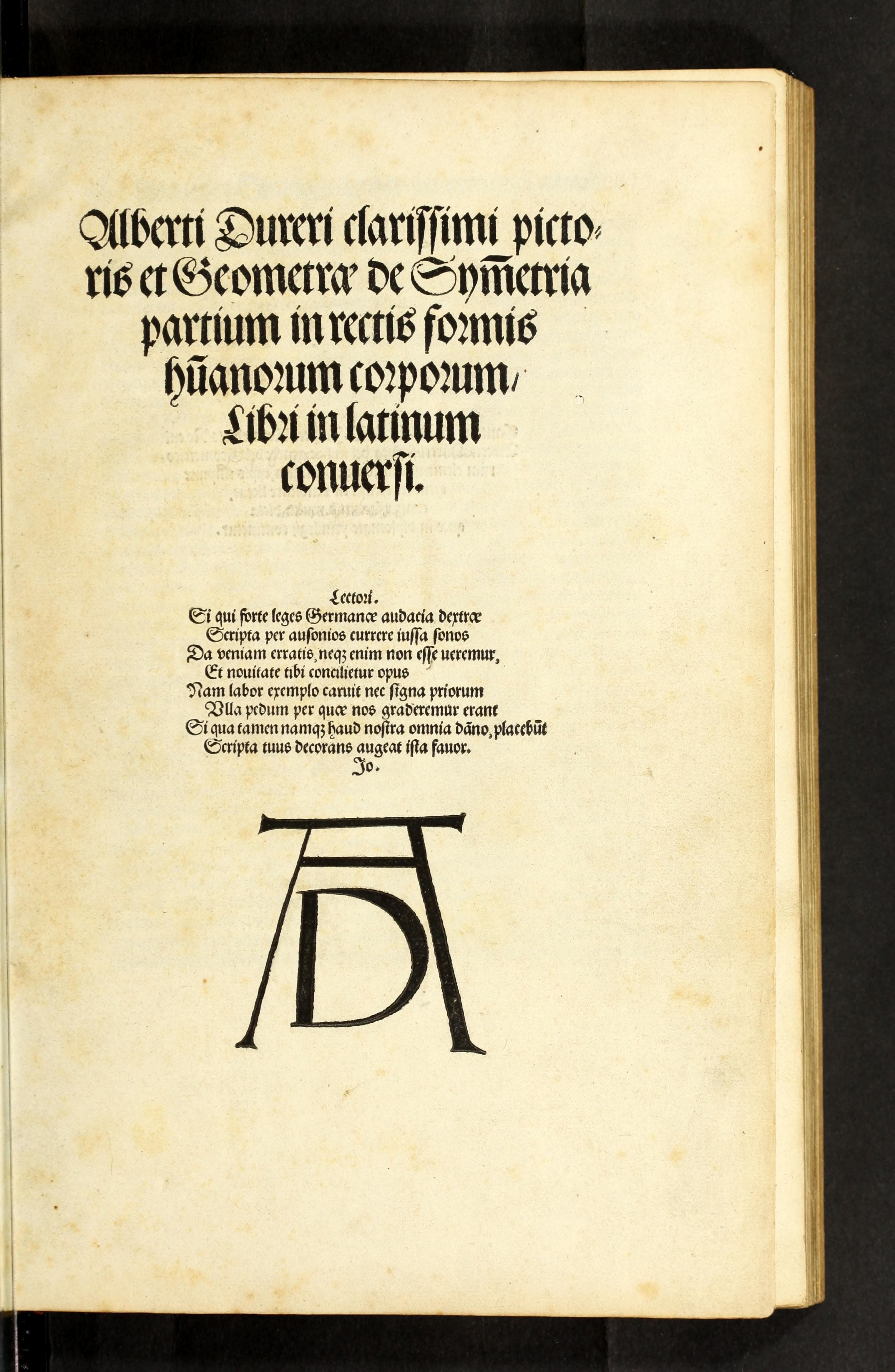 De Symmetria Partium Humanorum Corporum