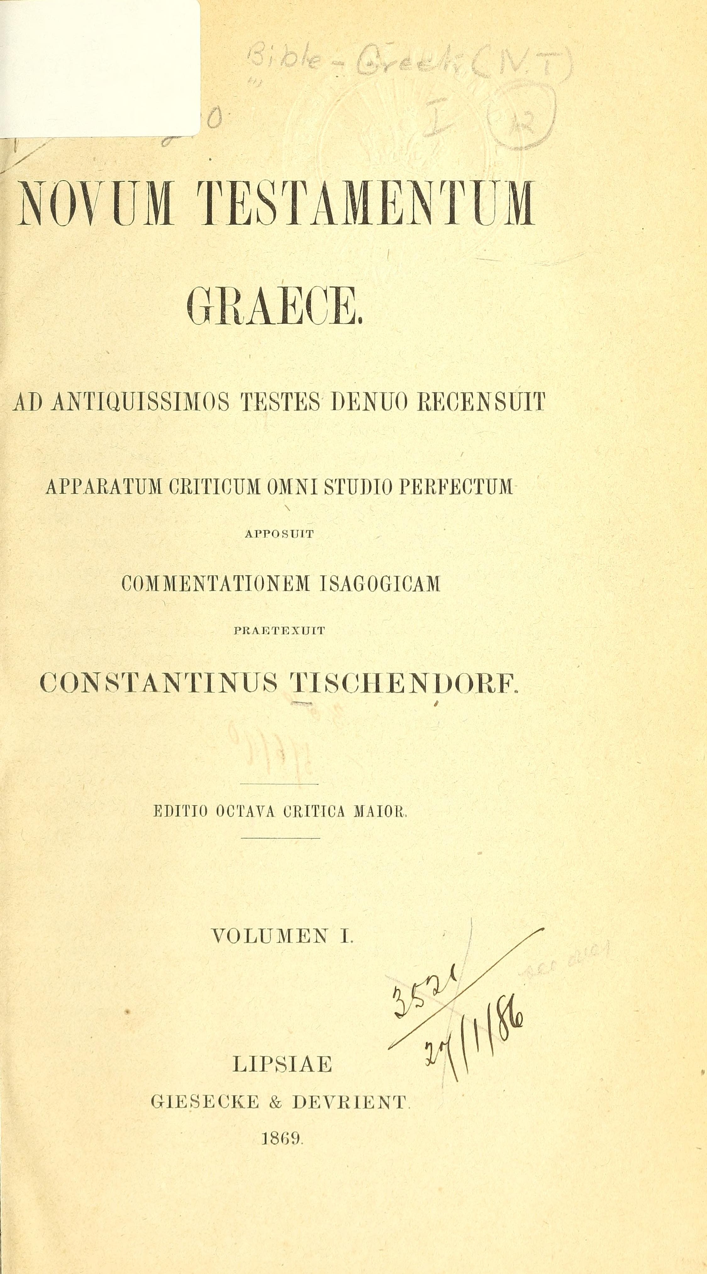 Novum Testamentum Graece