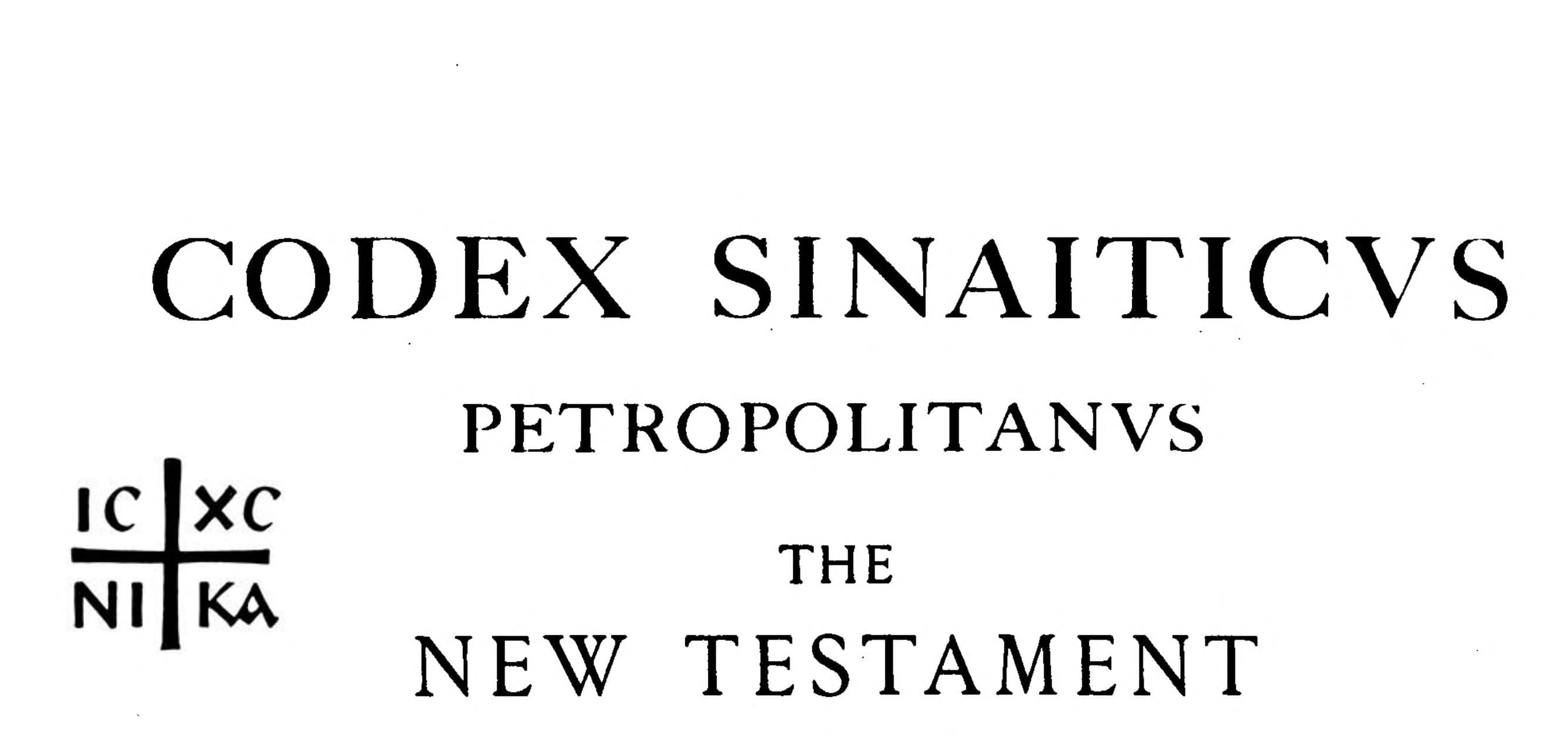 Codex Sinaiticus (Tischendorf Facsimile)
