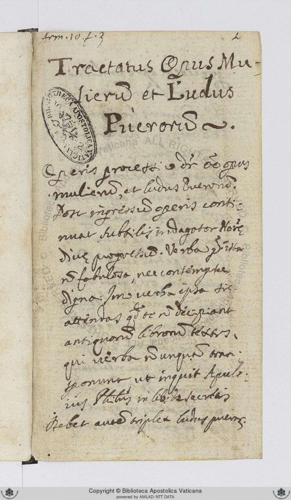 Opus Mulierum & Bernard of Treviso on the Philosophers Stone