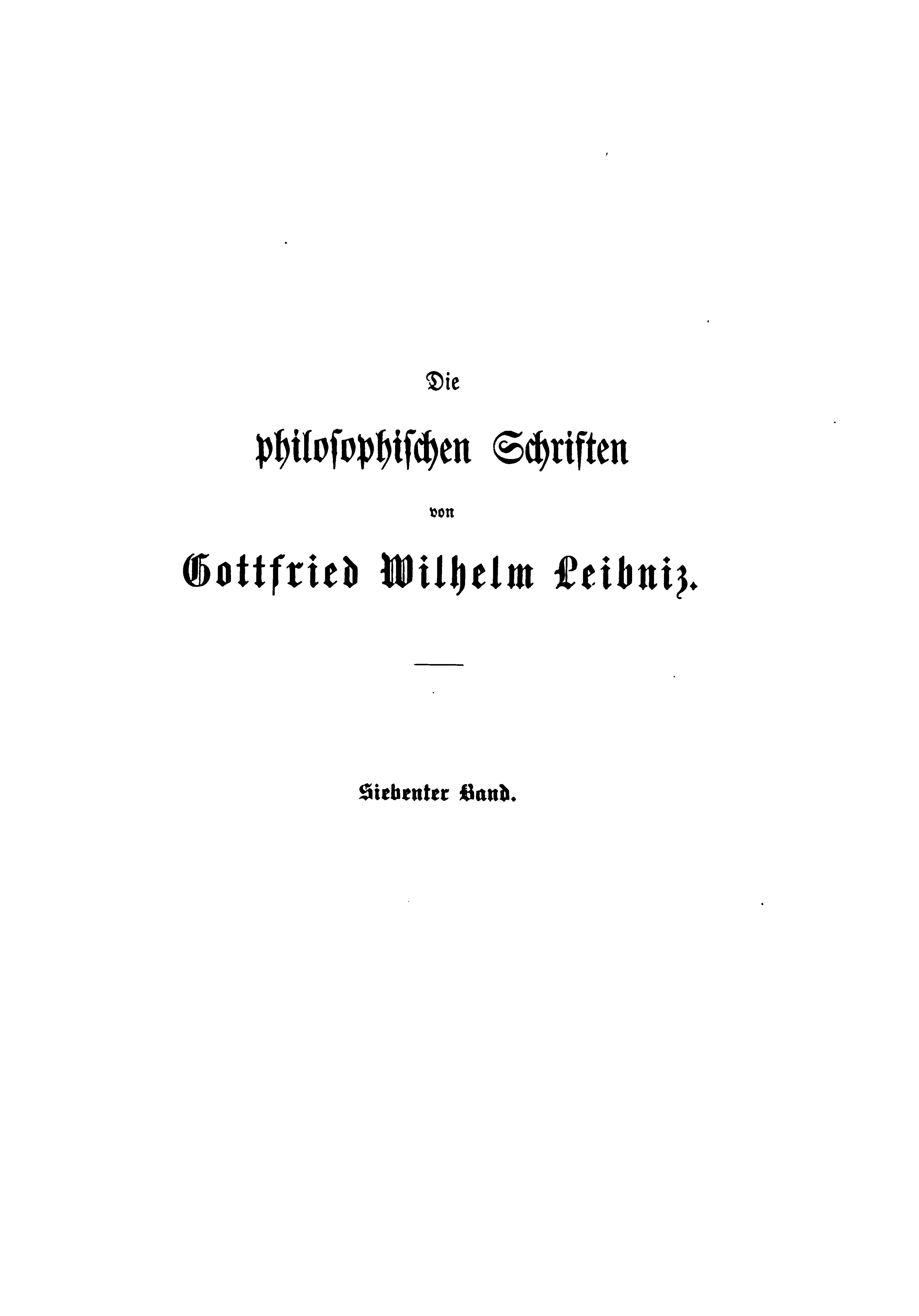 Die philosophischen Schriften Vol. I
