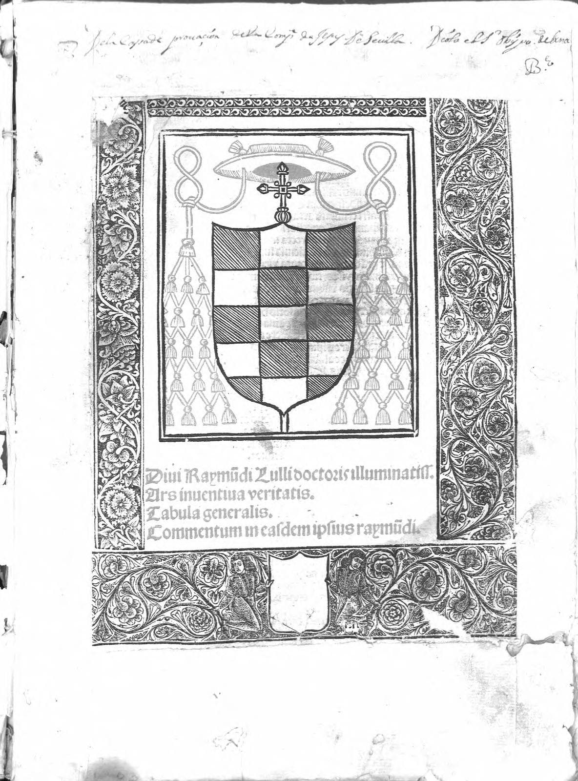 Ramon Llull Ars Inventiua Veritatis (1515)