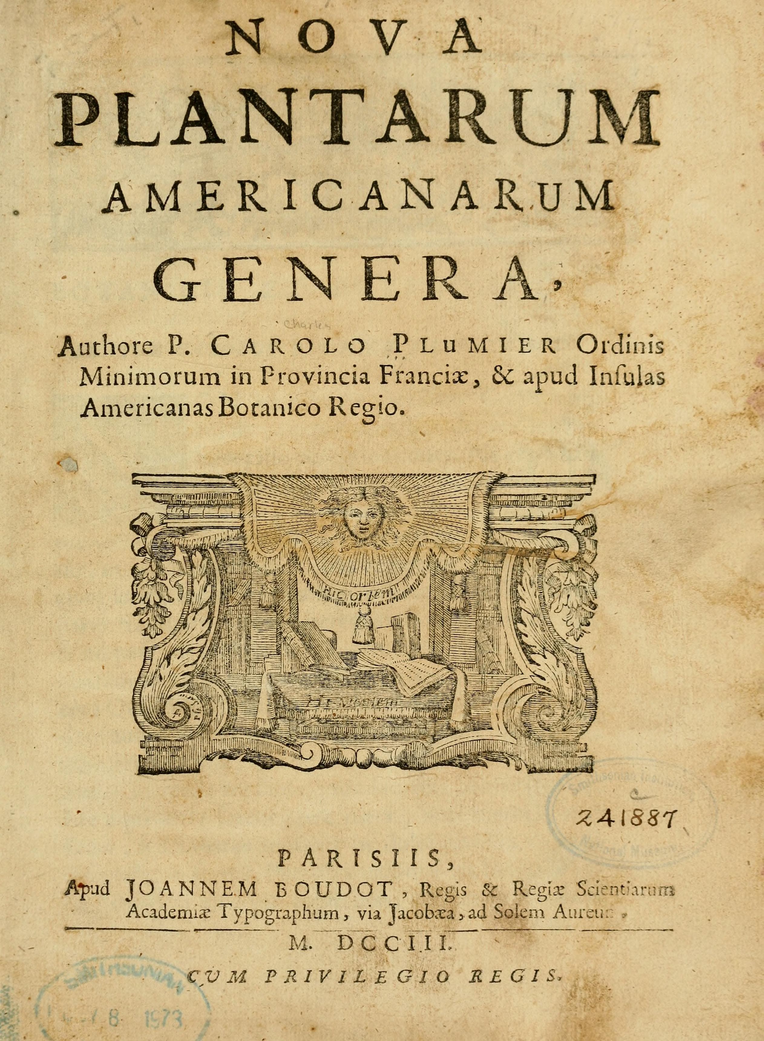 Nova plantarum americanarum genera