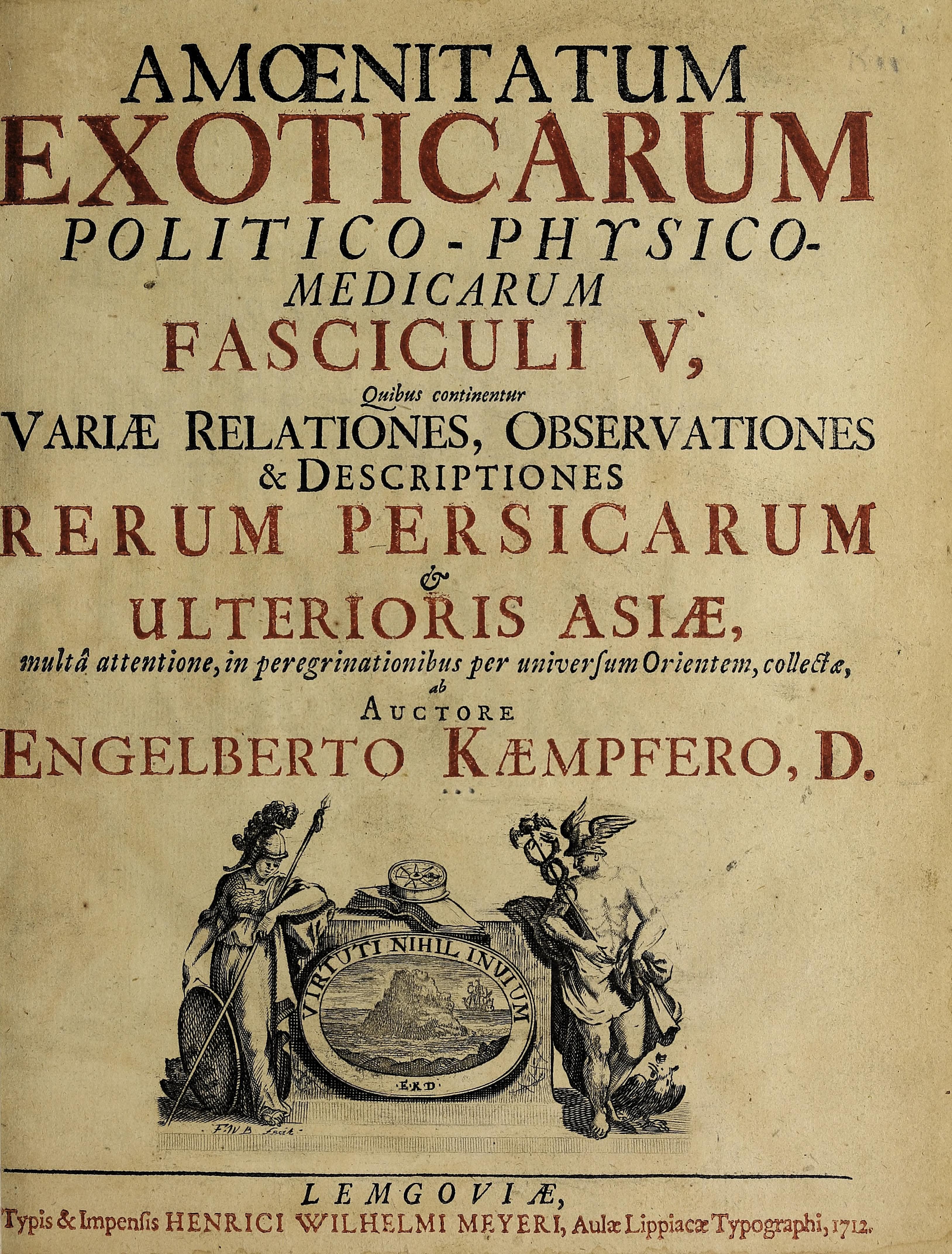 Amoenitatum exoticarum (Persia and Asia observations)