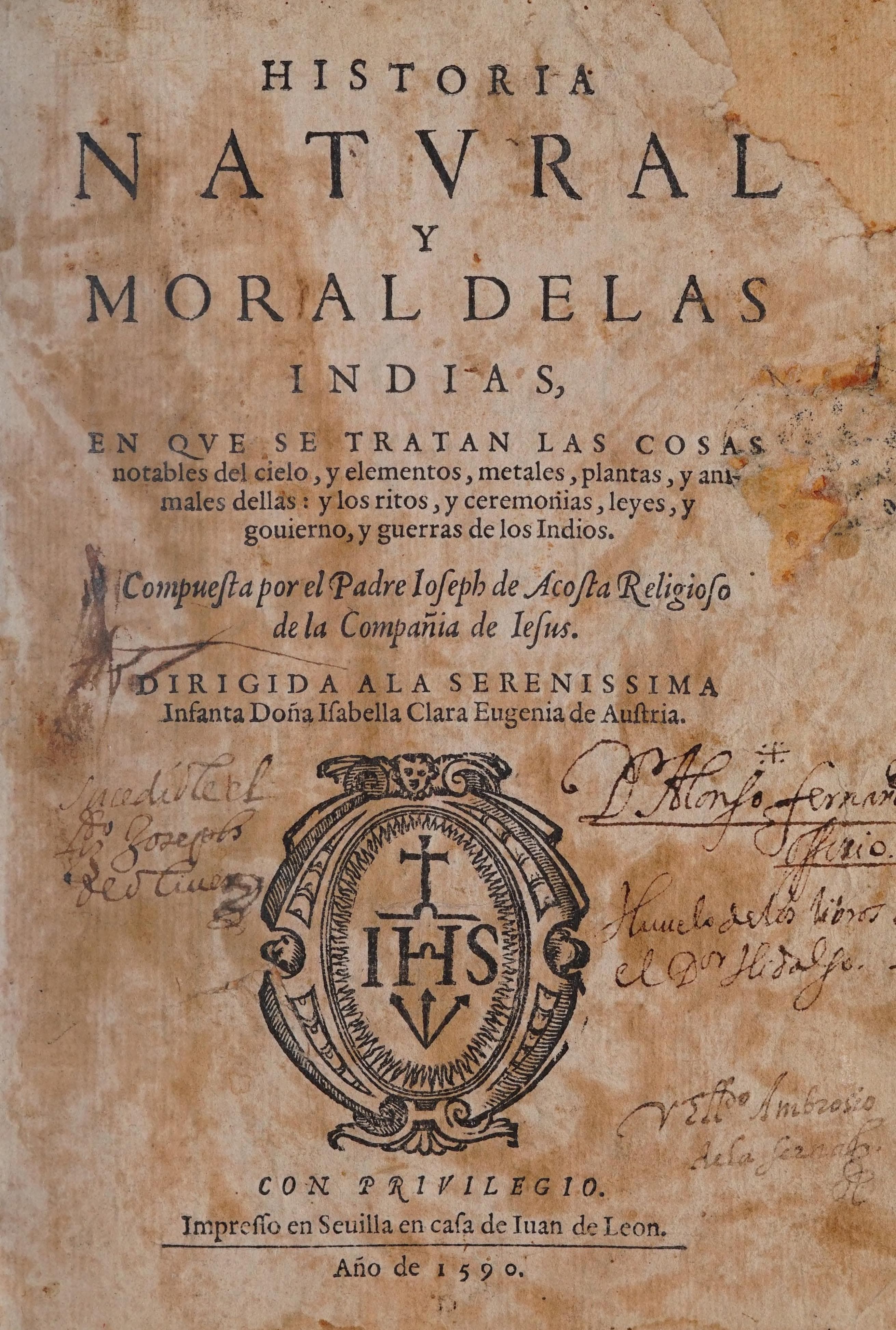 Historia natural y moral de las Indias