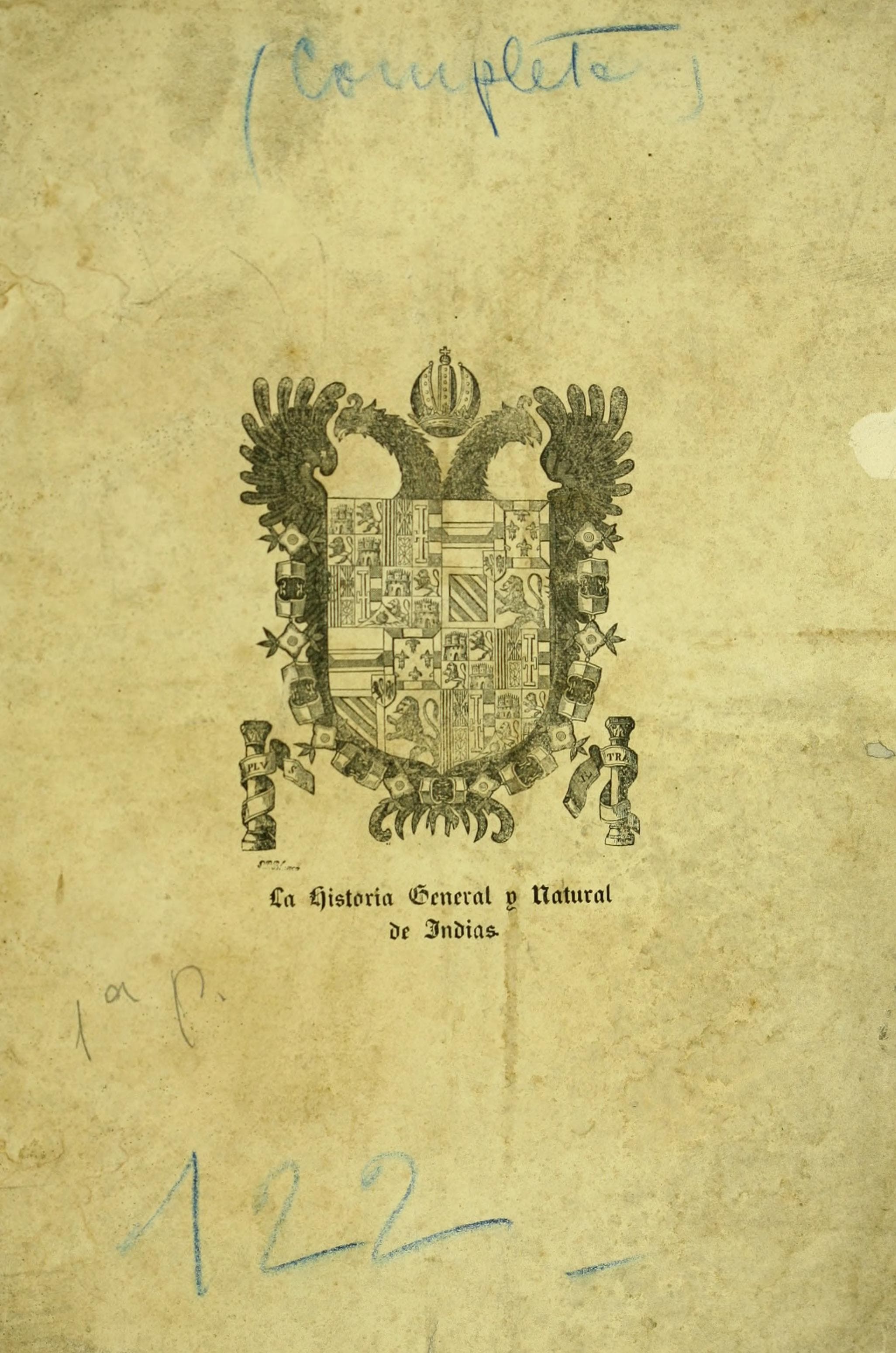 Historia General y Natural de las Indias Vol. 1