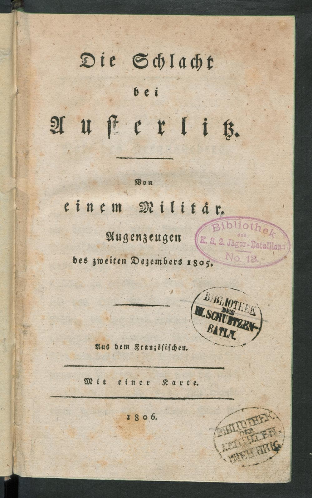 Die  Schlacht bei Austerlitz