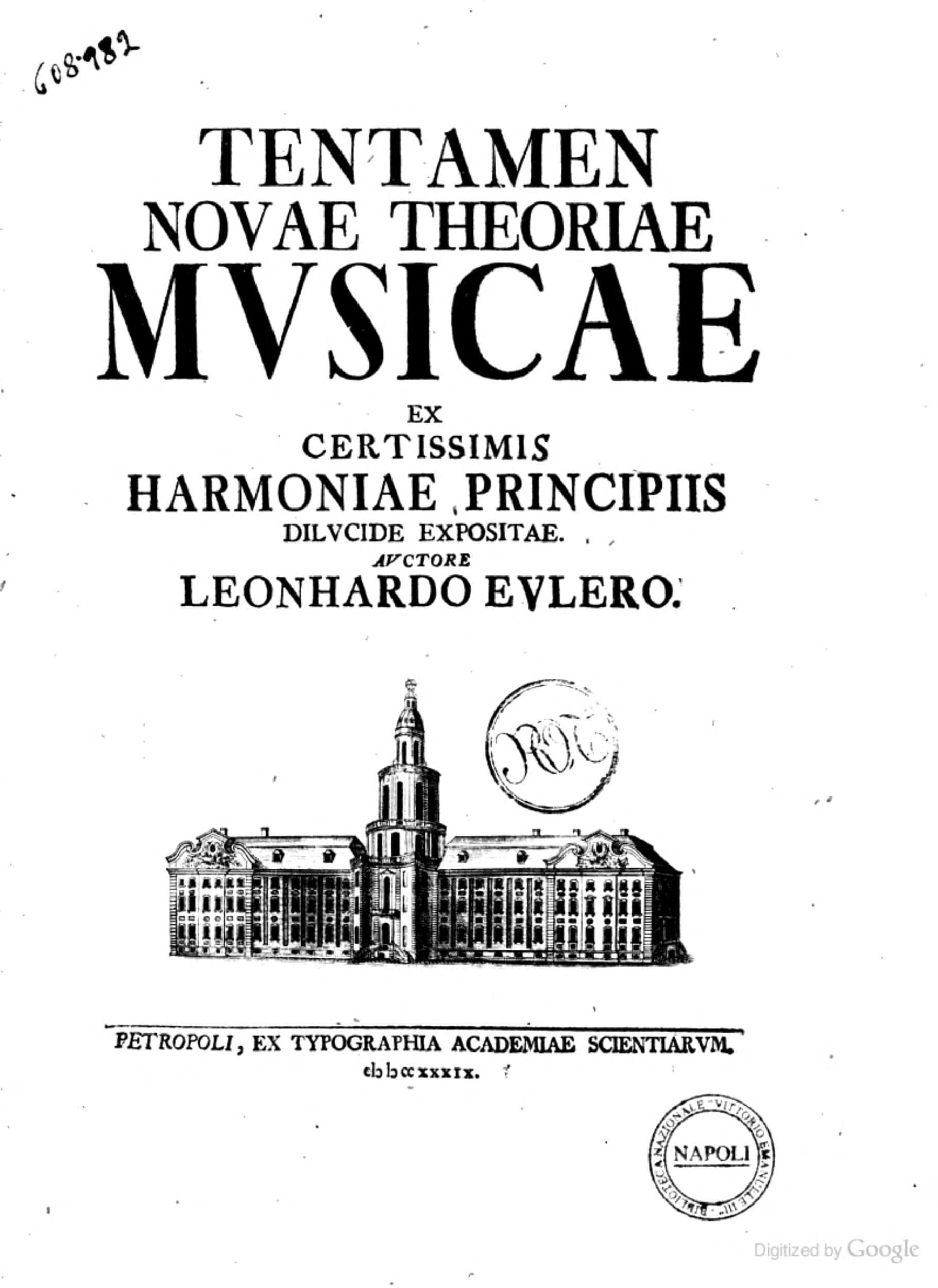 Tentamen novae theoriae musicae