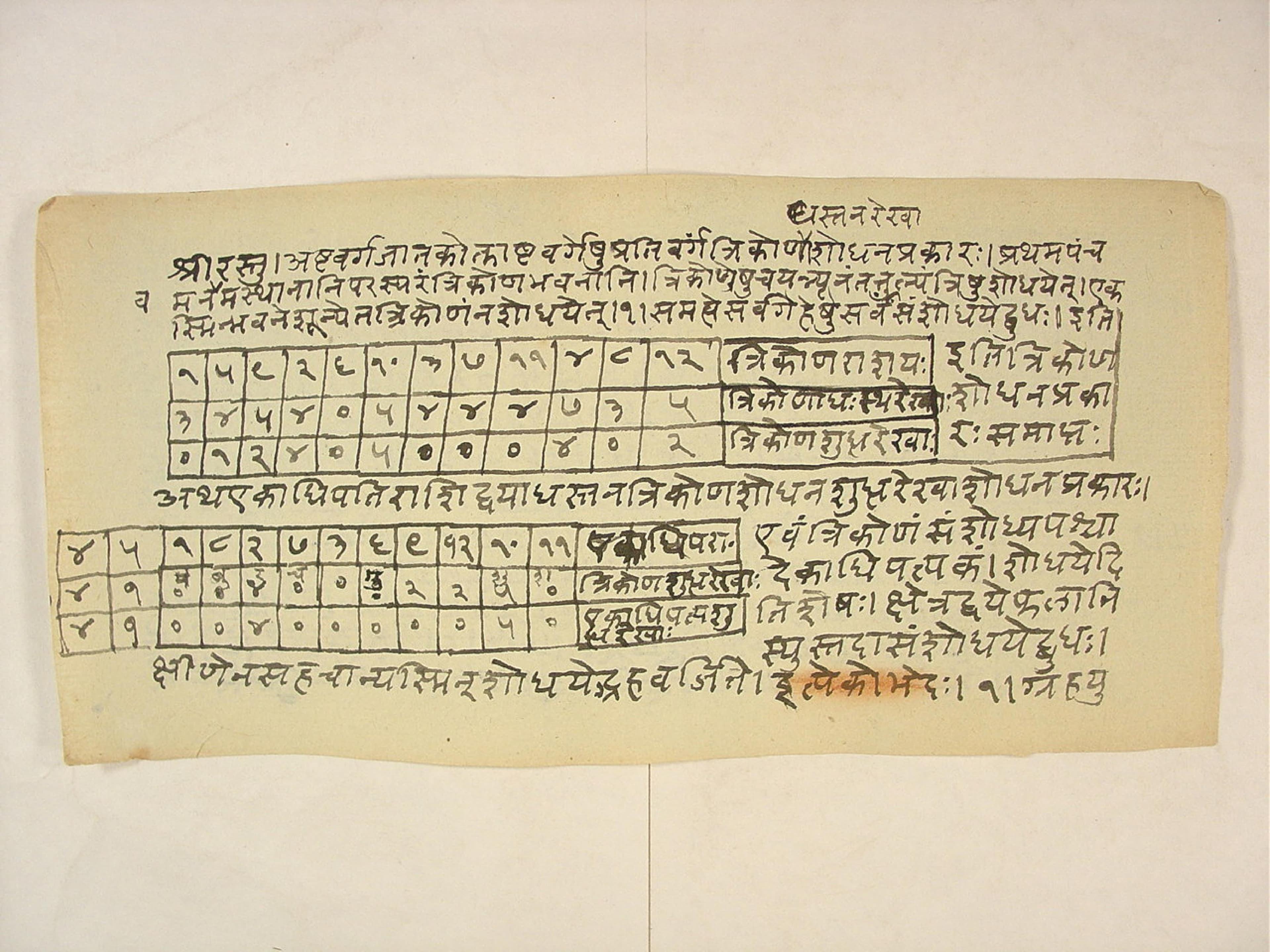 Hora Sara and Ashtavarga Jataka (manuscript)