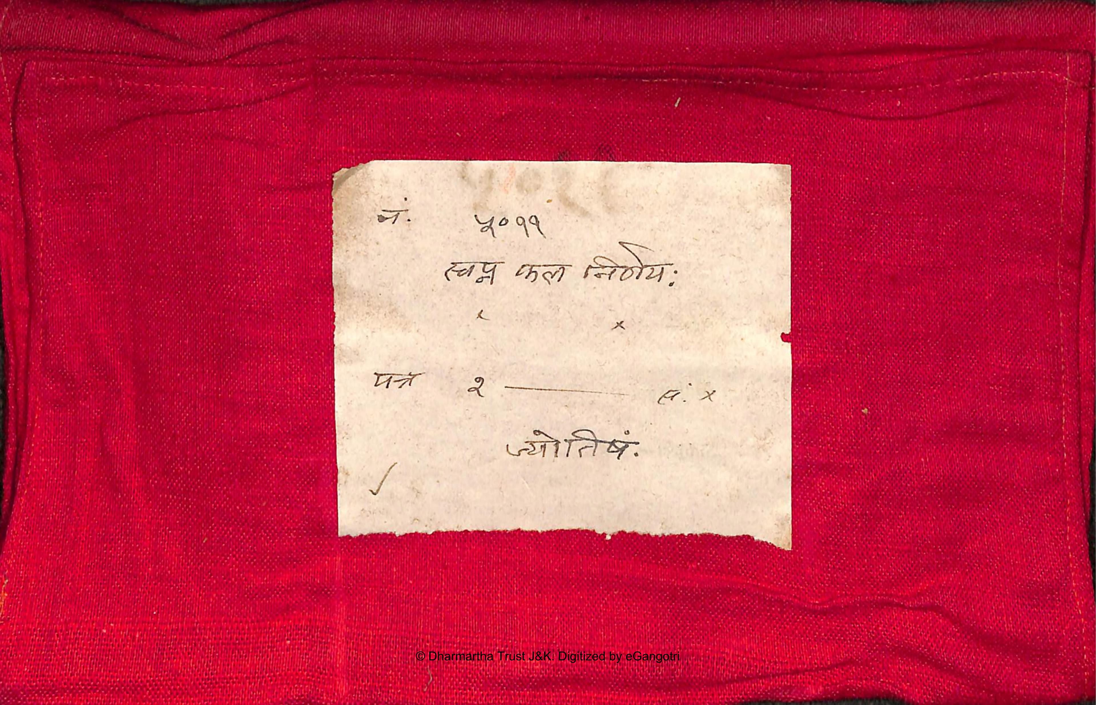 Svapana Phala Nirnaya (Dream Interpretation)