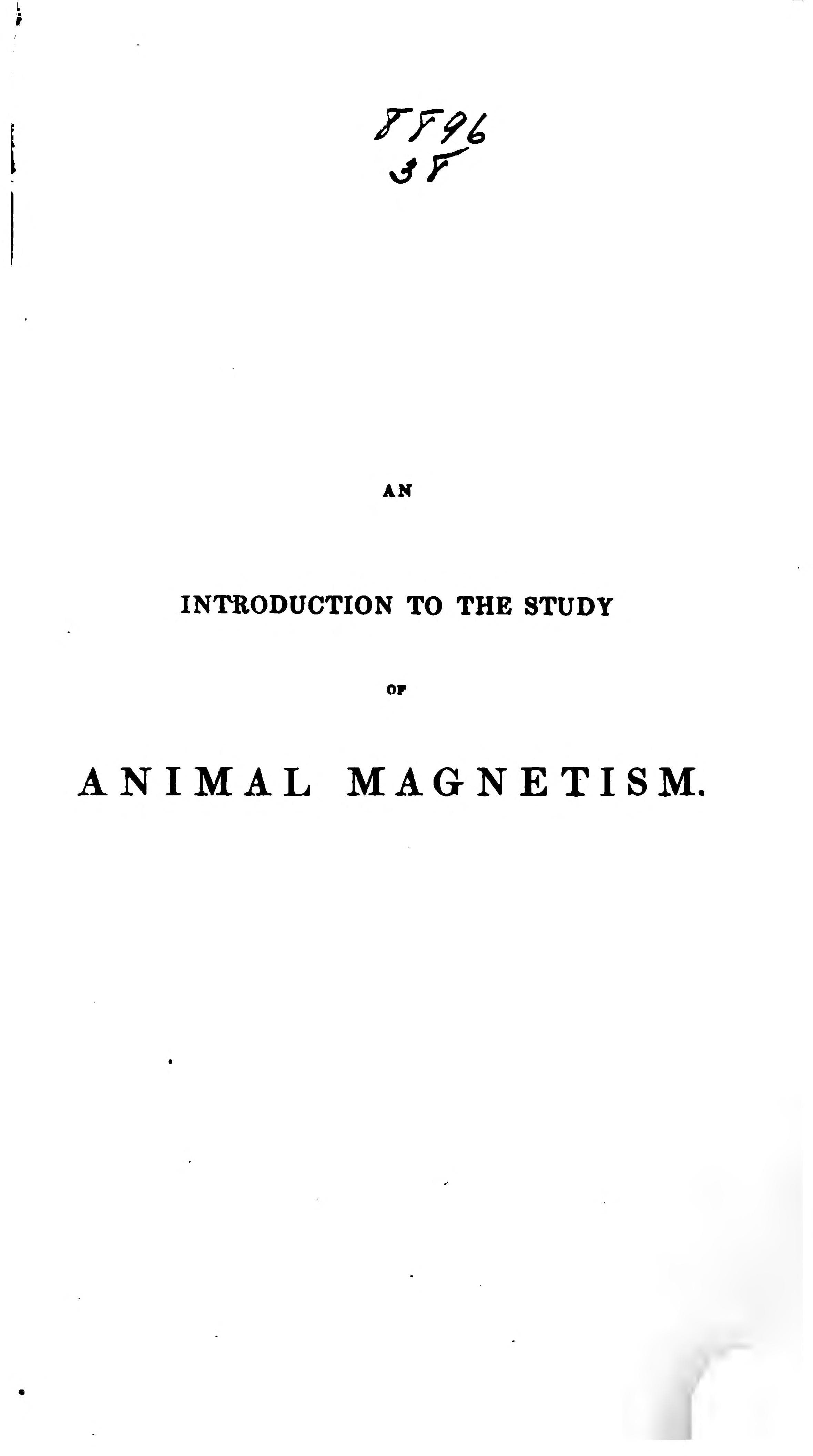 An Introduction to the Study of Animal Magnetism