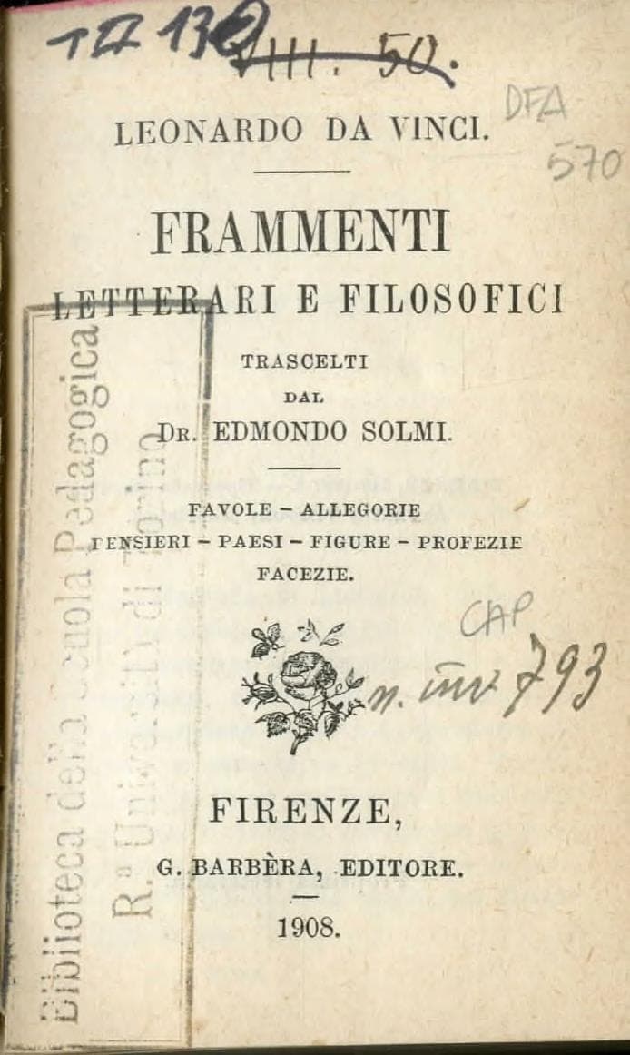 Frammenti letterari e filosofici