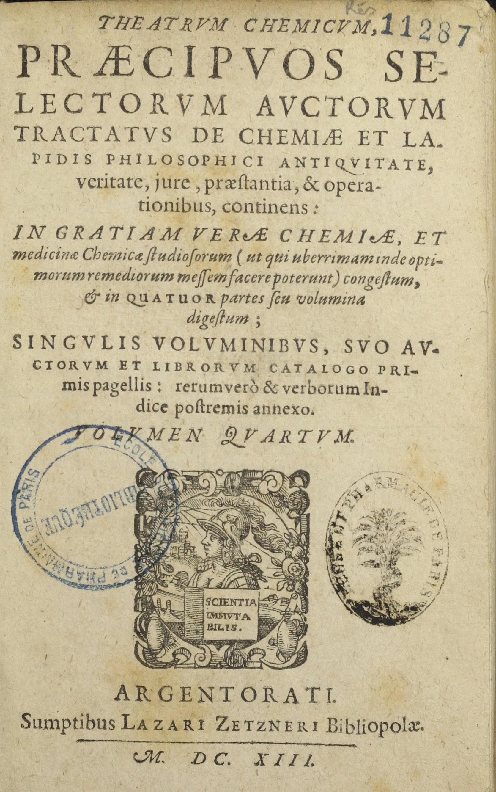 Theatrum Chemicum, Vol. IV