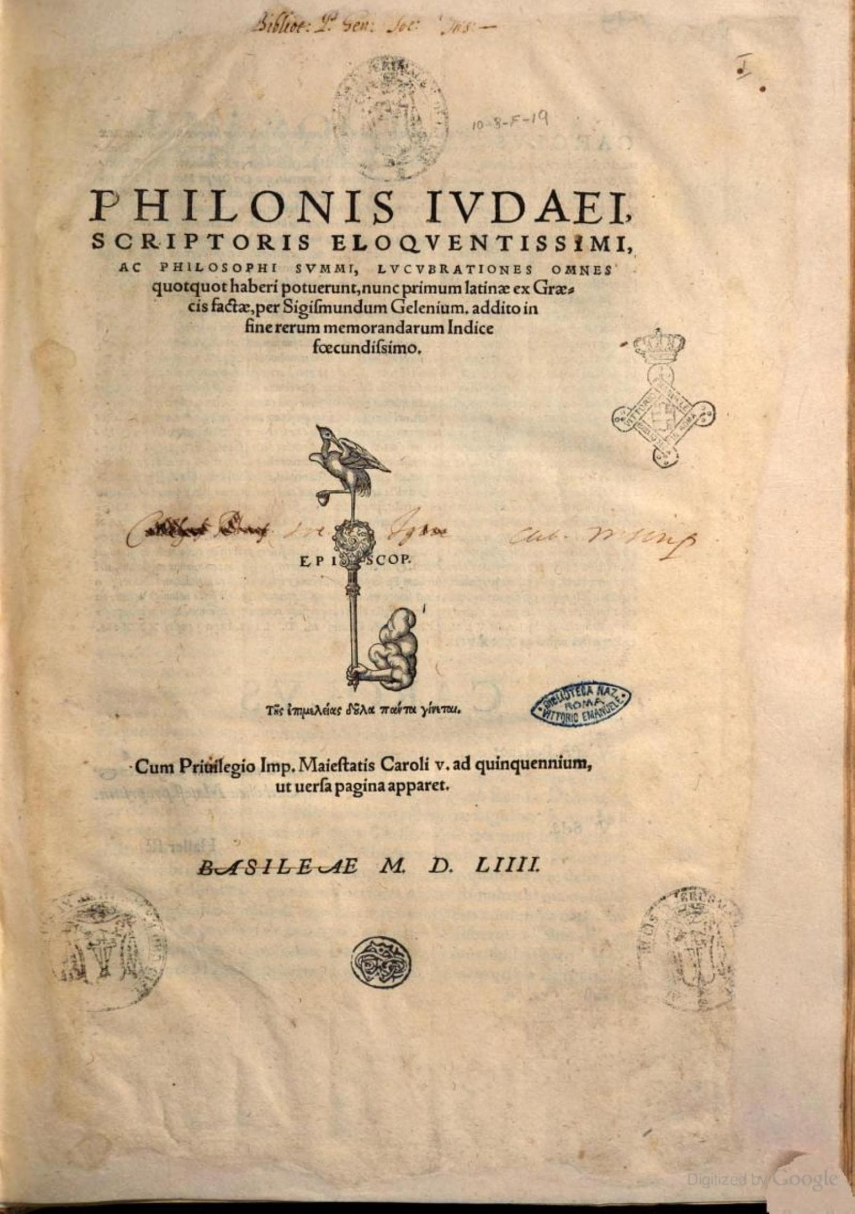 Lucubrationes Omnes (First Complete Latin Philo)