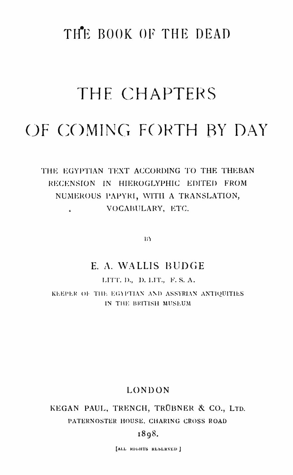 The Book of the Dead