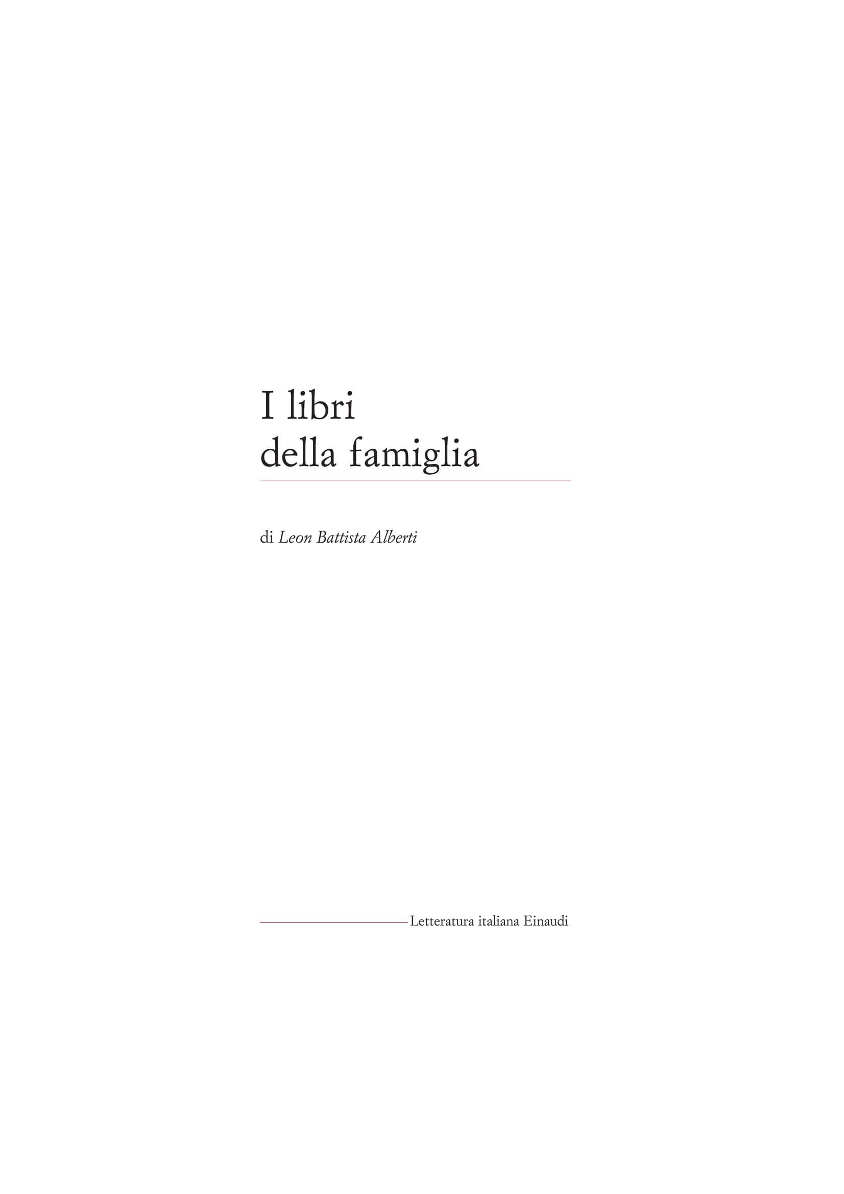 I Libri della Famiglia