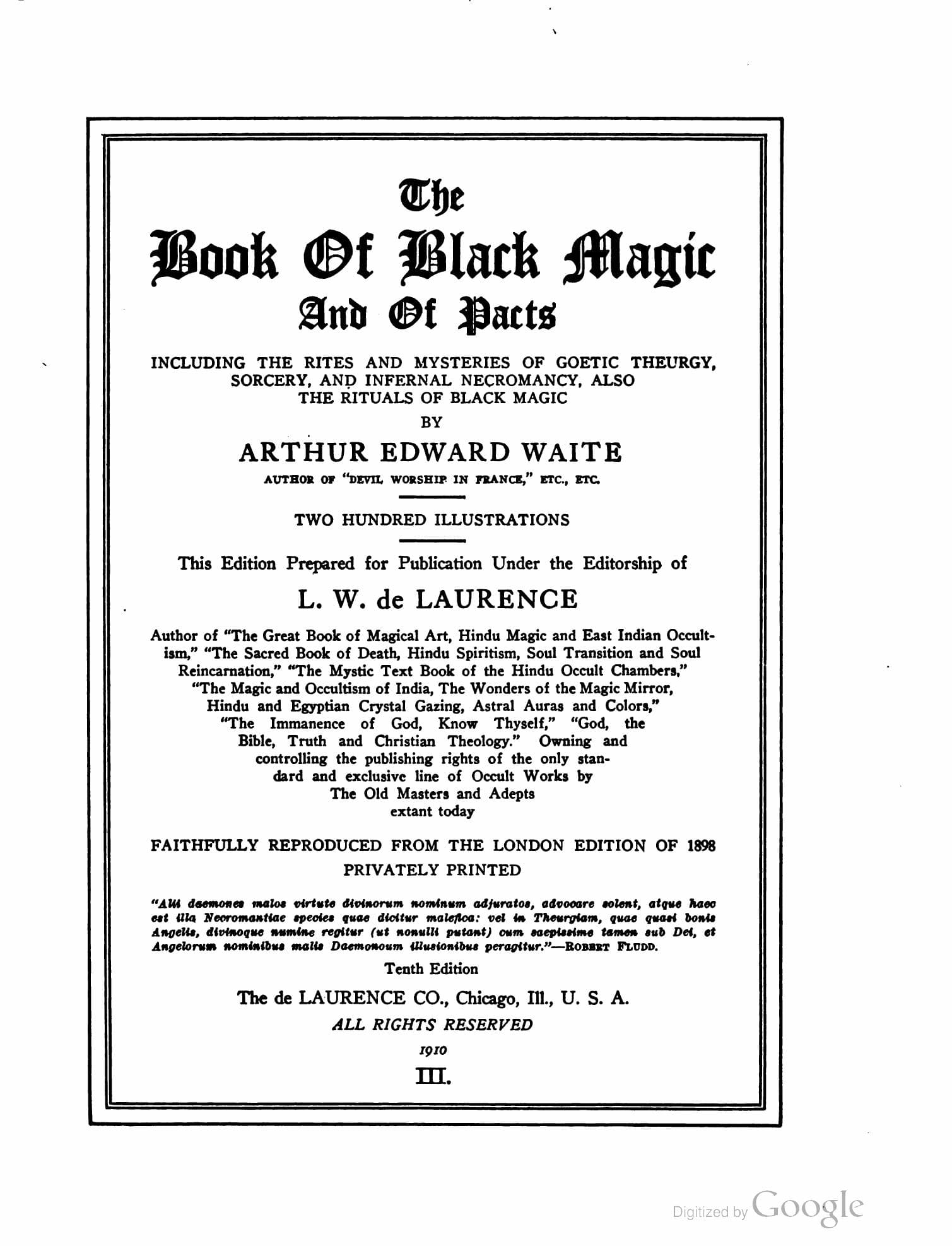 The Book of Black Magic and of Pacts