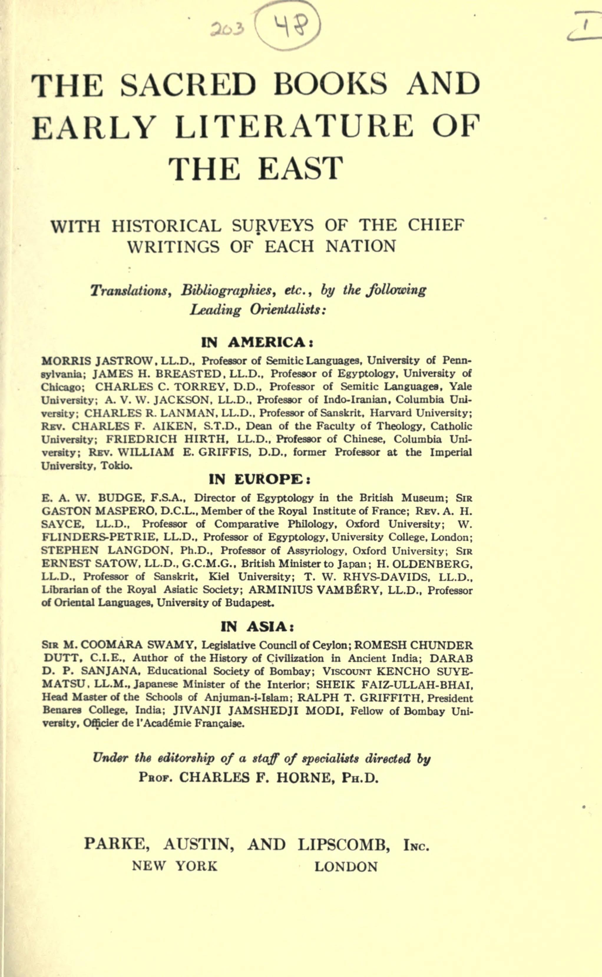 Sacred Books and Early Literature of the East, Vol. 13: Japan