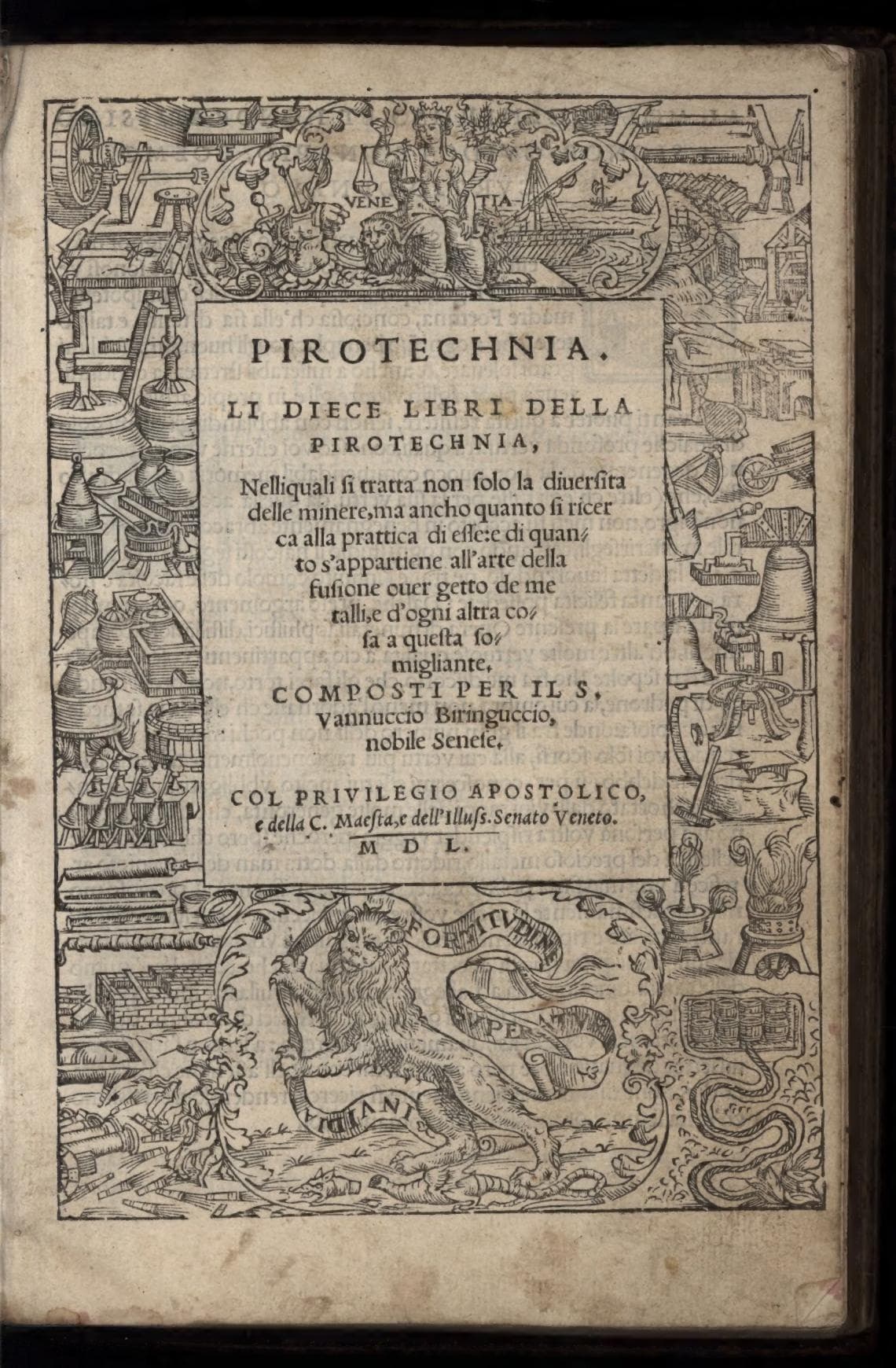 Pirotechnia, li diece libri della pirotechnia