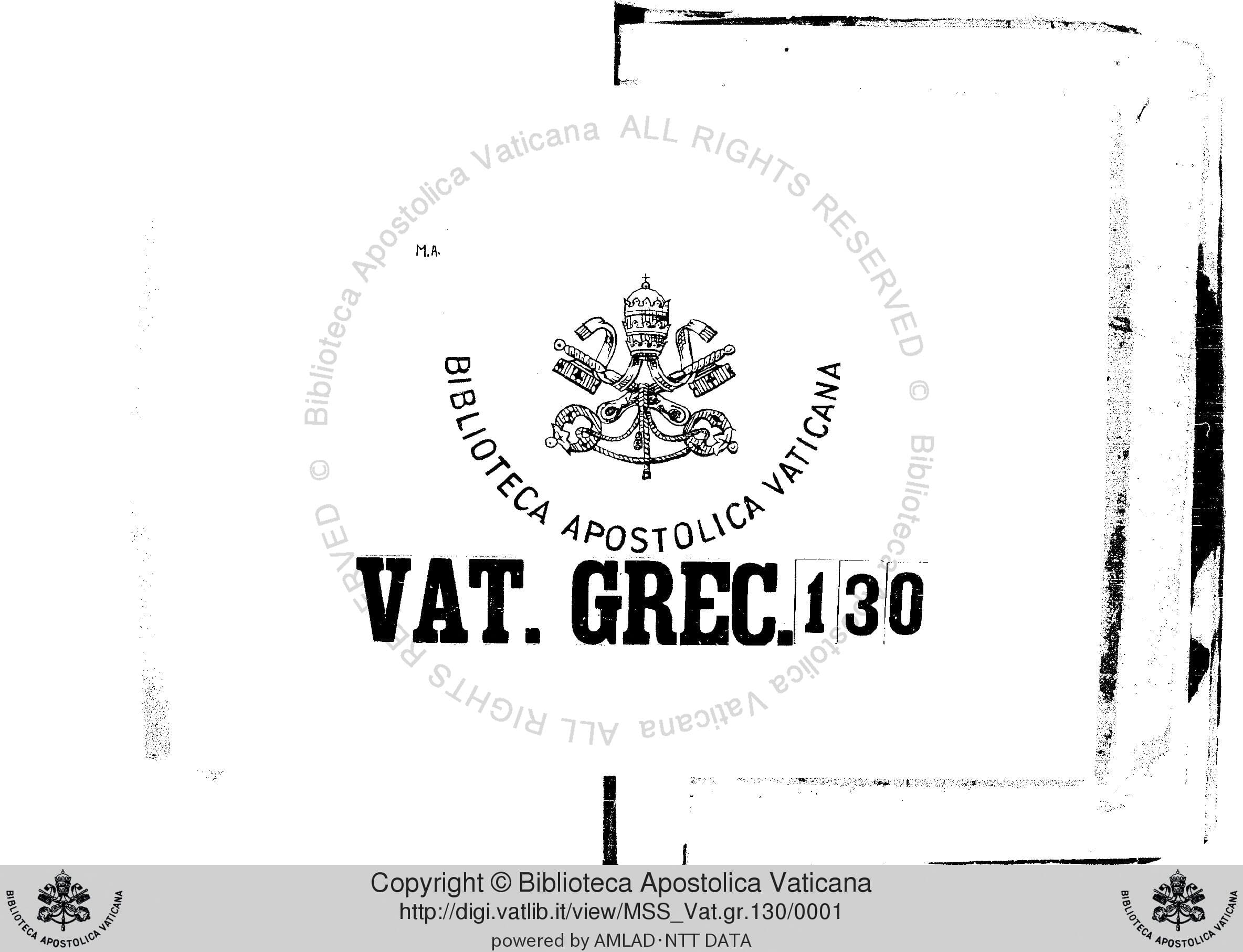 Xenophon: Works (Codex Vaticanus Graecus 130)