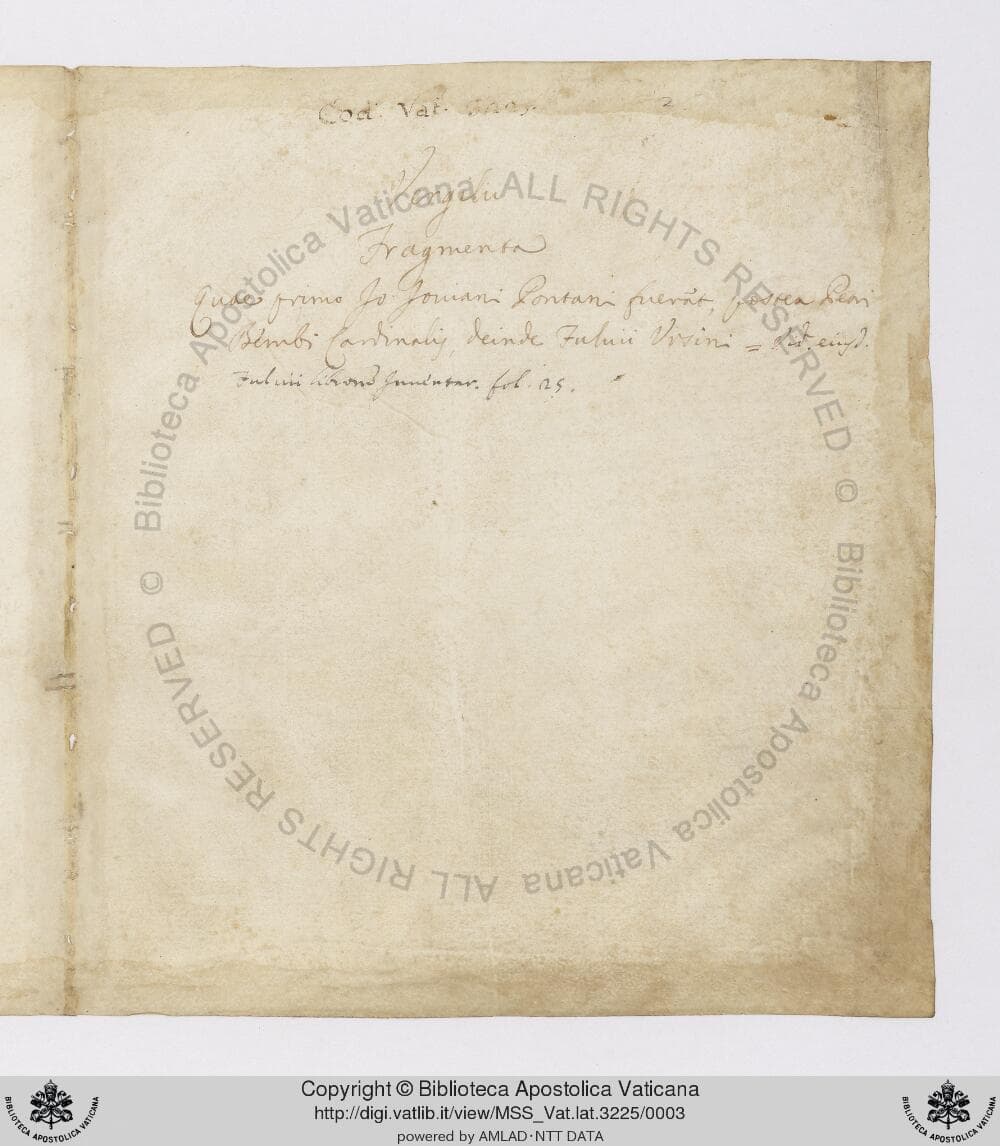 Vergilius Vaticanus (Virgil Vatican MS)