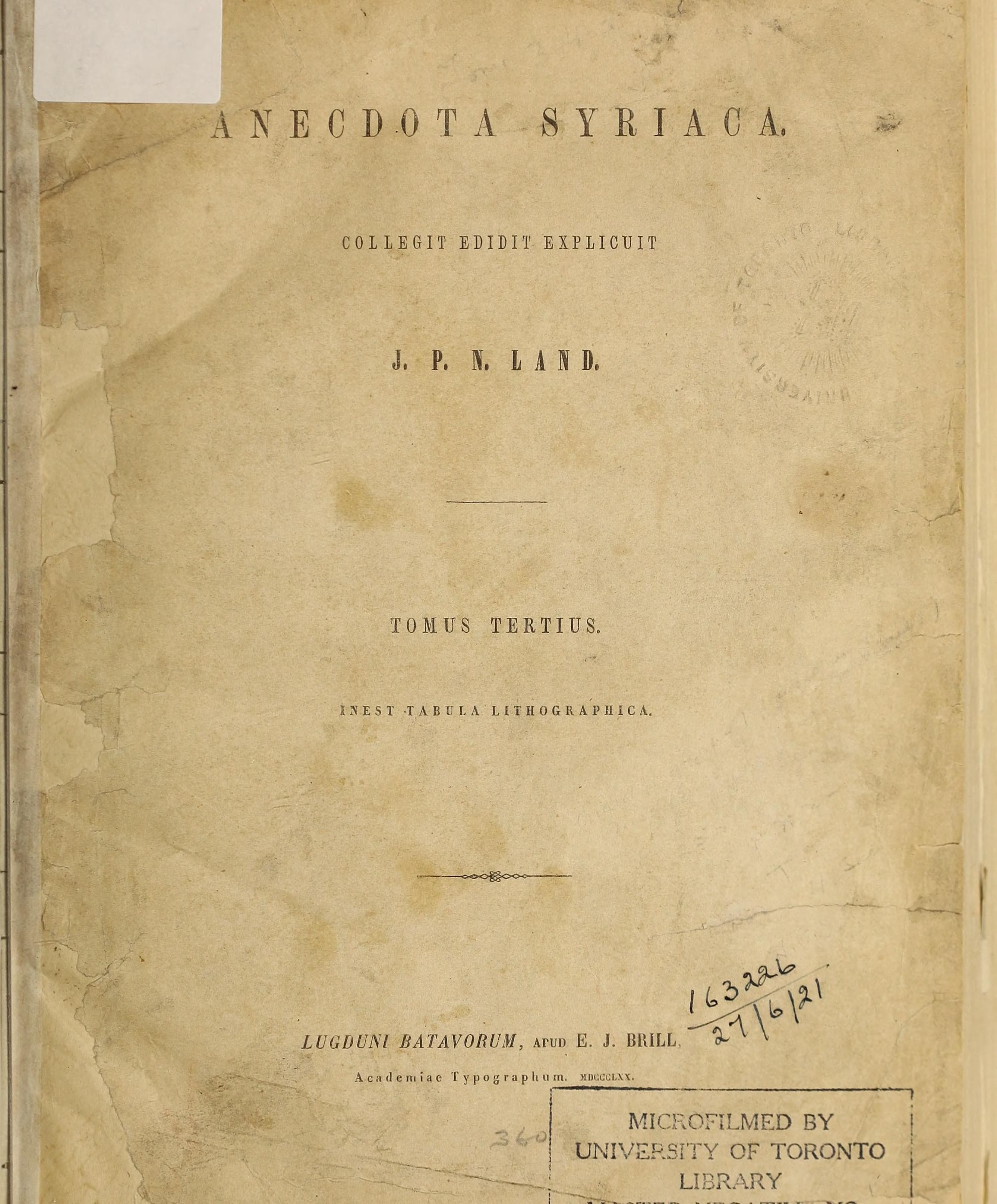 Anecdota Syriaca vols. 3-4