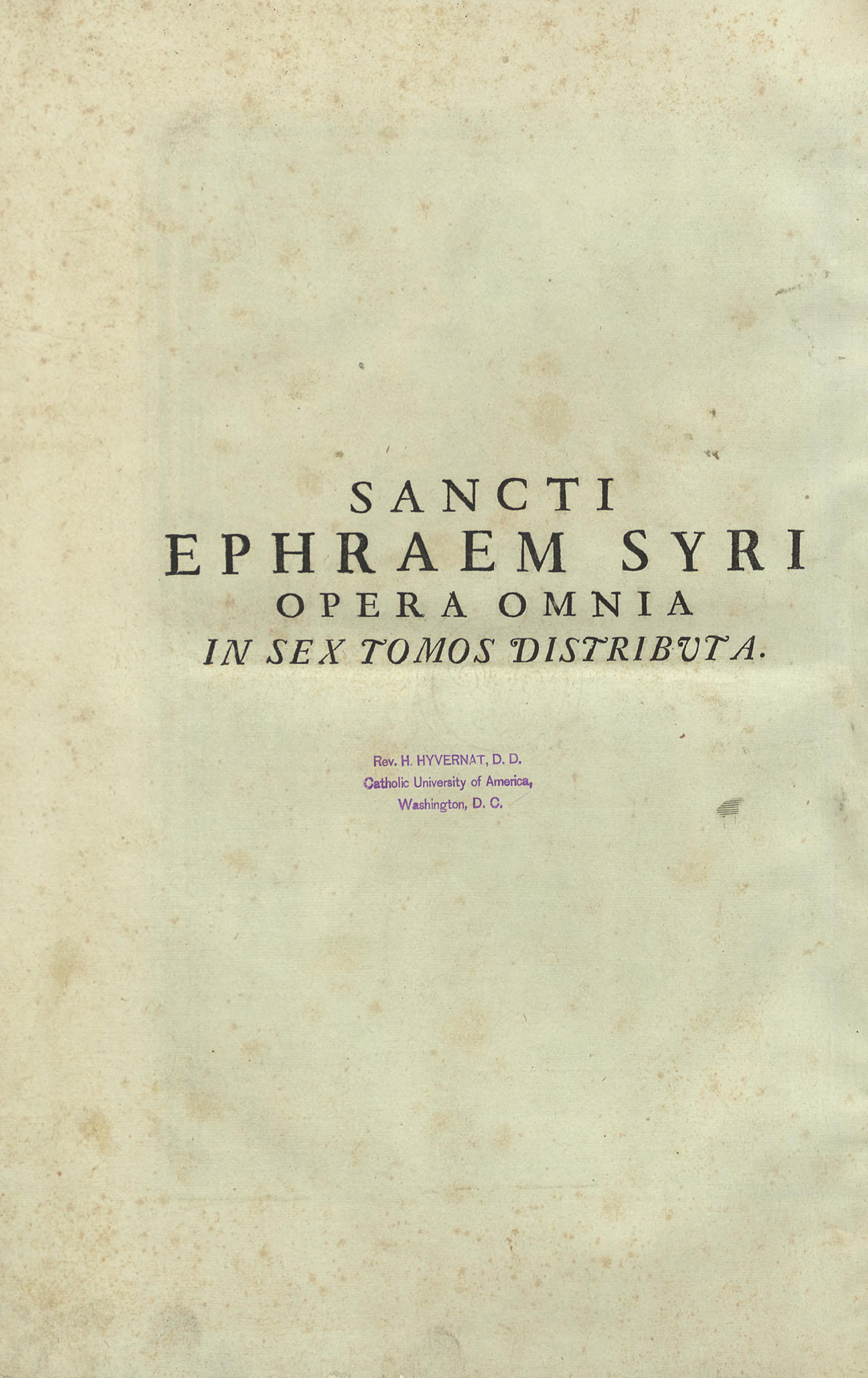 Sancti Ephraem Syri Opera Omnia vol. 3