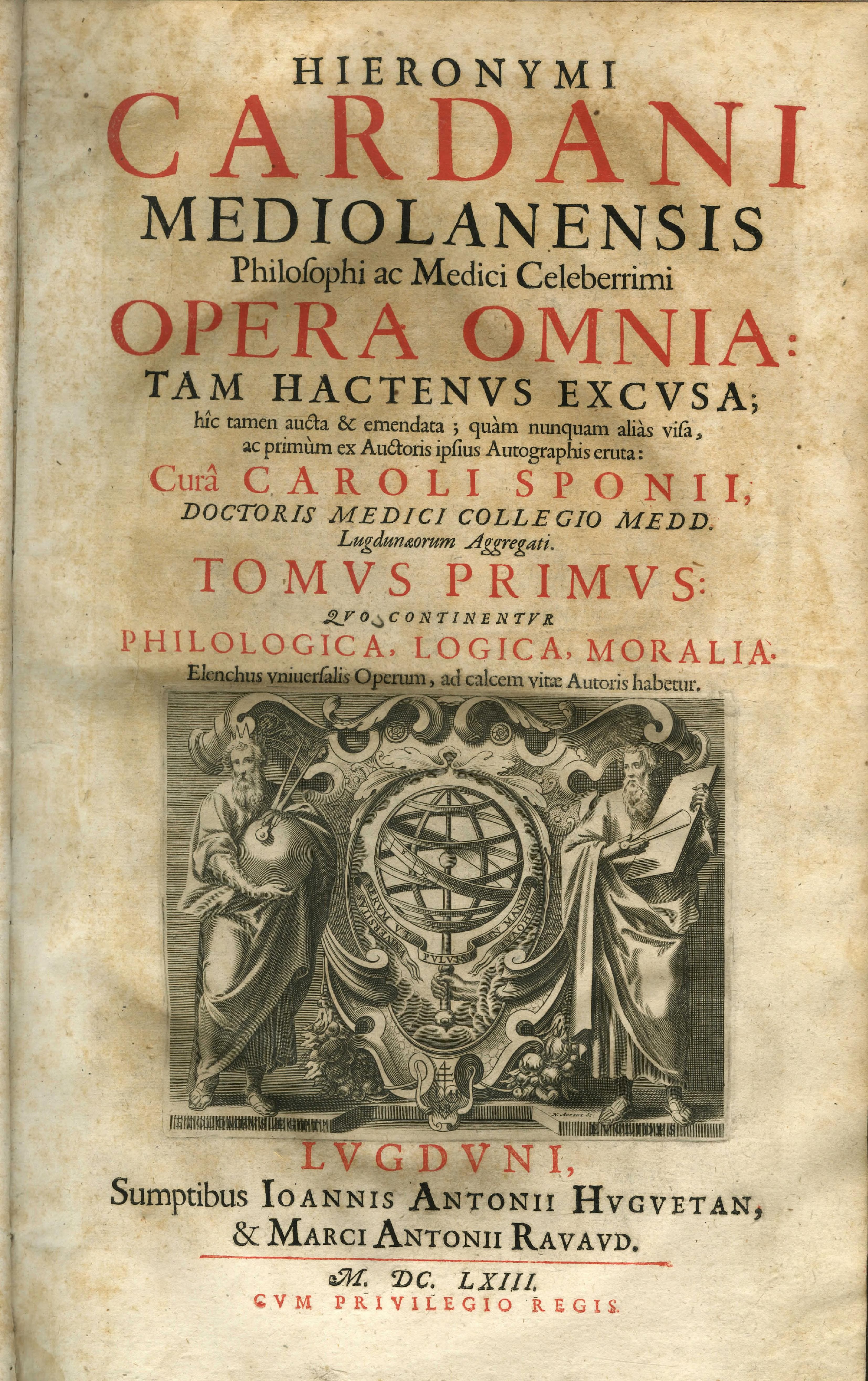 Opera Omnia, Vol. 1 (Liber de ludo aleae)