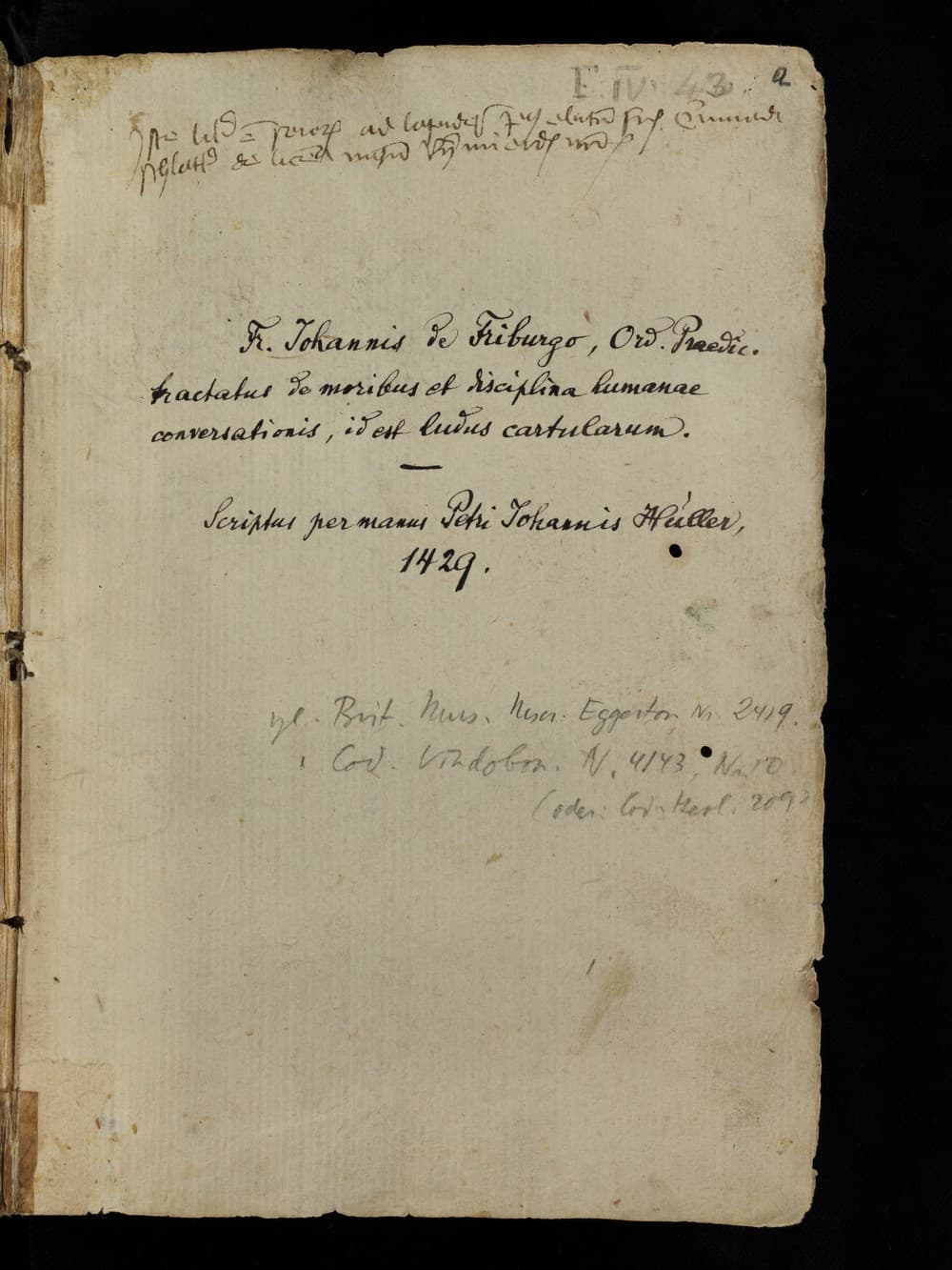 Tractatus de moribus et disciplina humanae conversationis (De ludo cartularum)