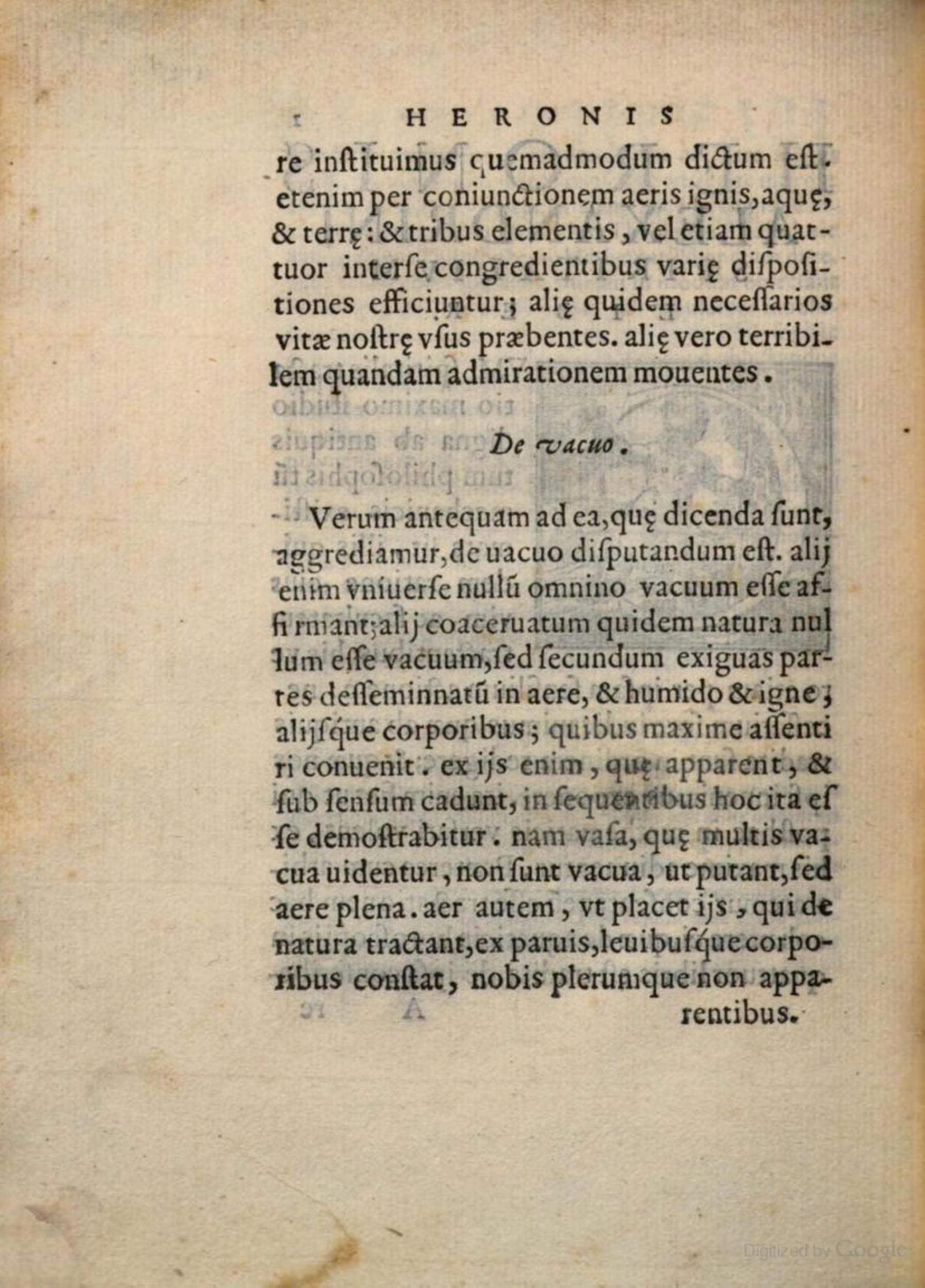 Heronis Alexandrini Spiritalium liber