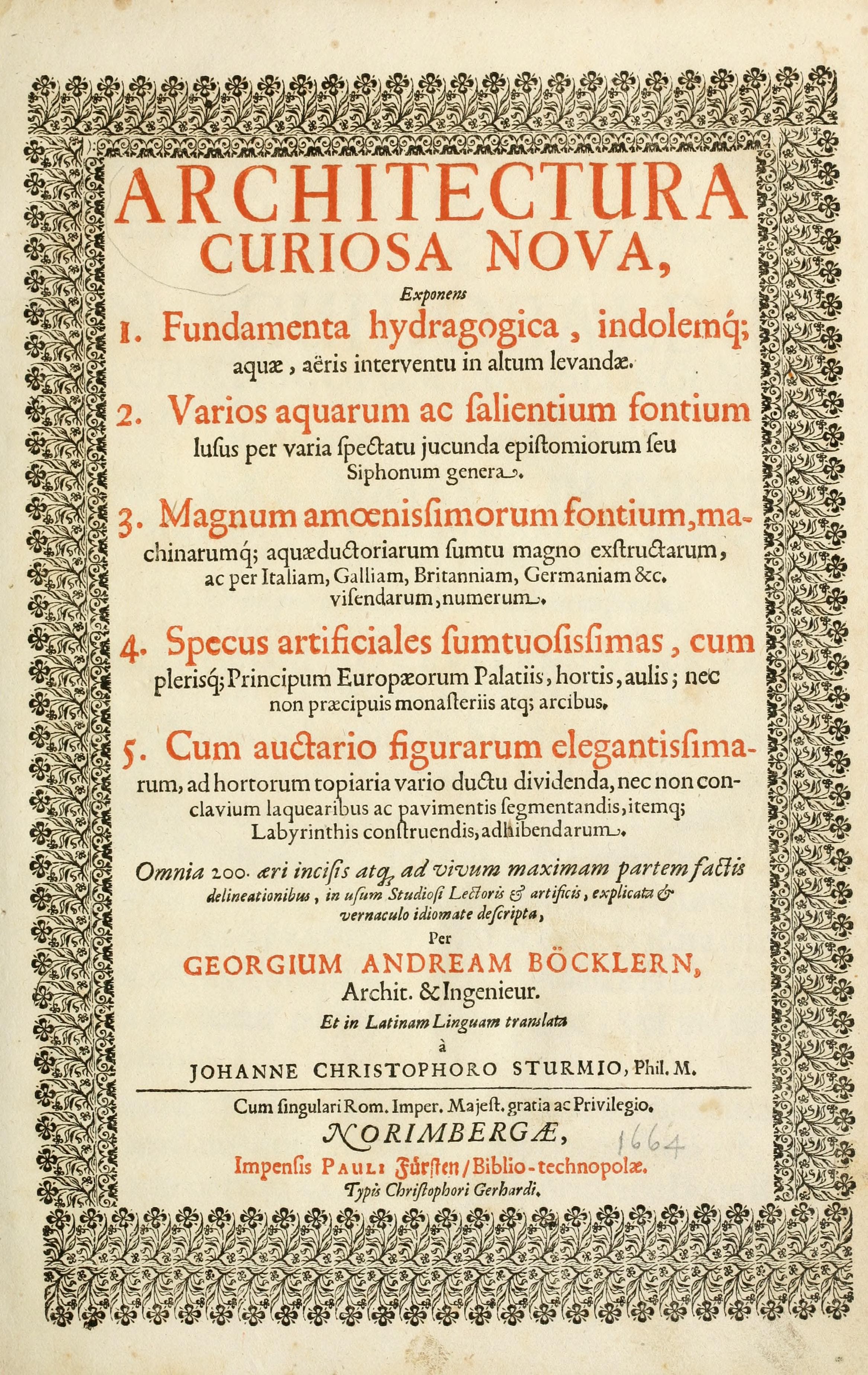 Architectura curiosa nova