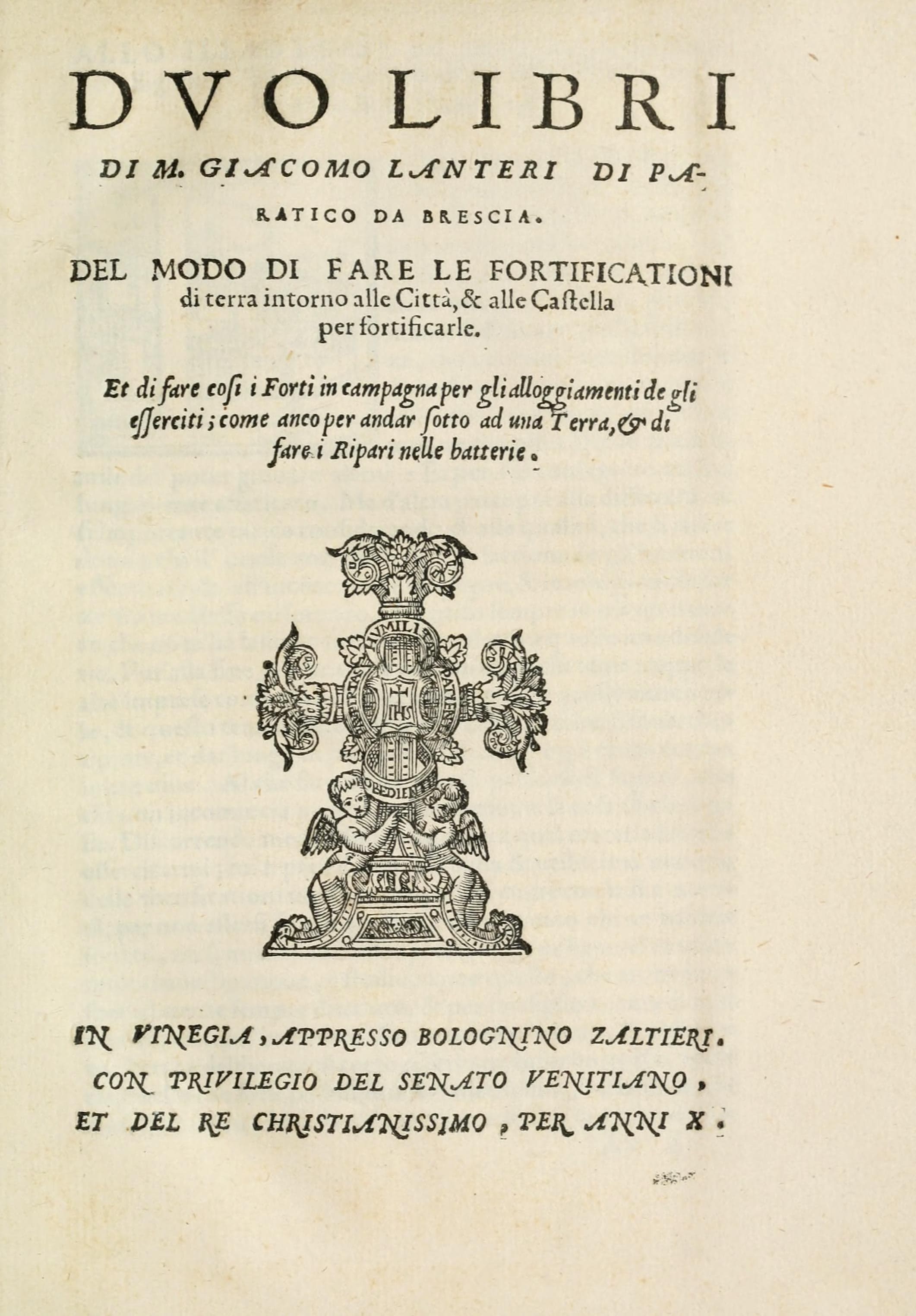 Dvo libri del modo di fare le fortificationi di terra