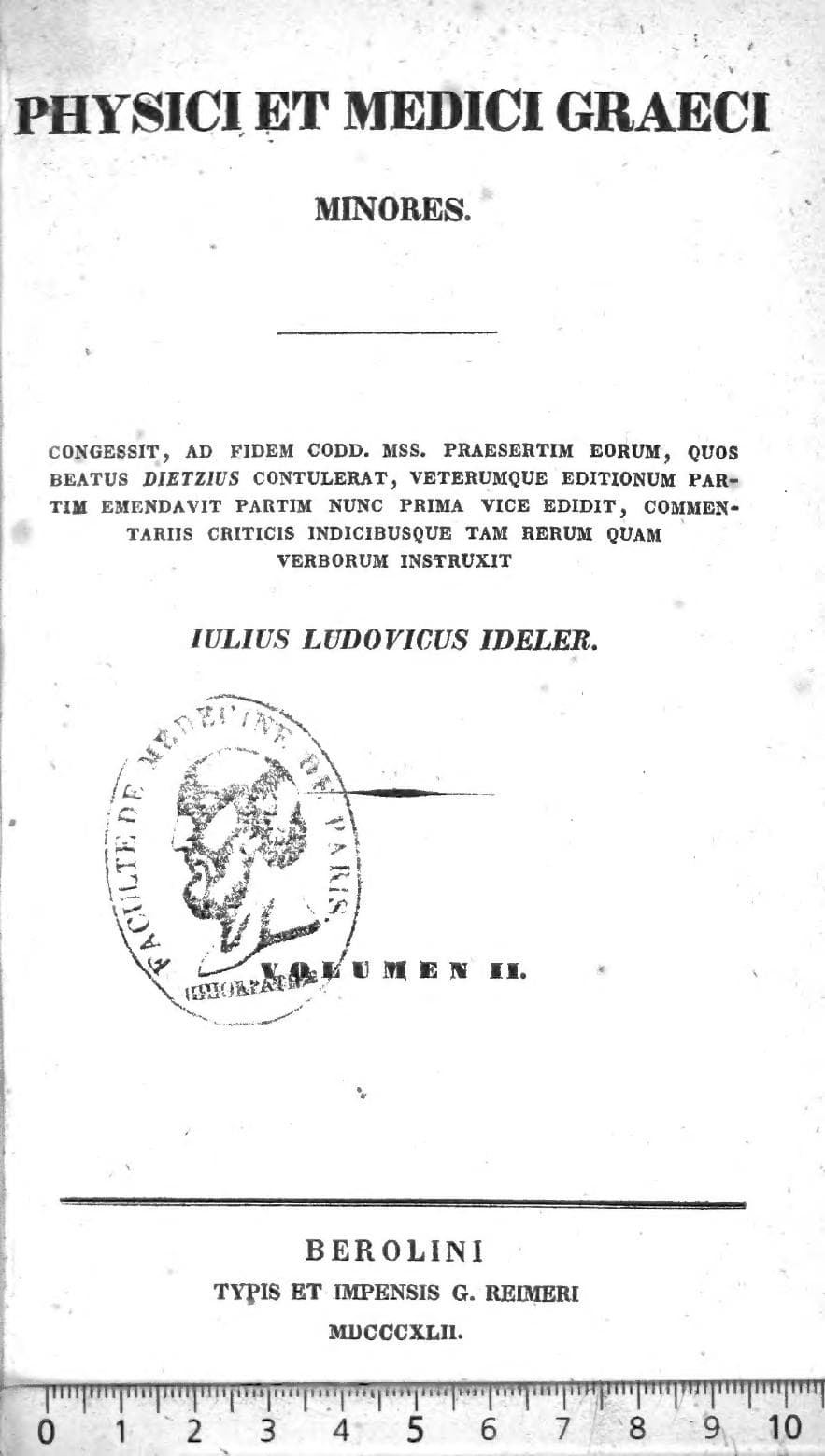 Physici et medici Graeci minores