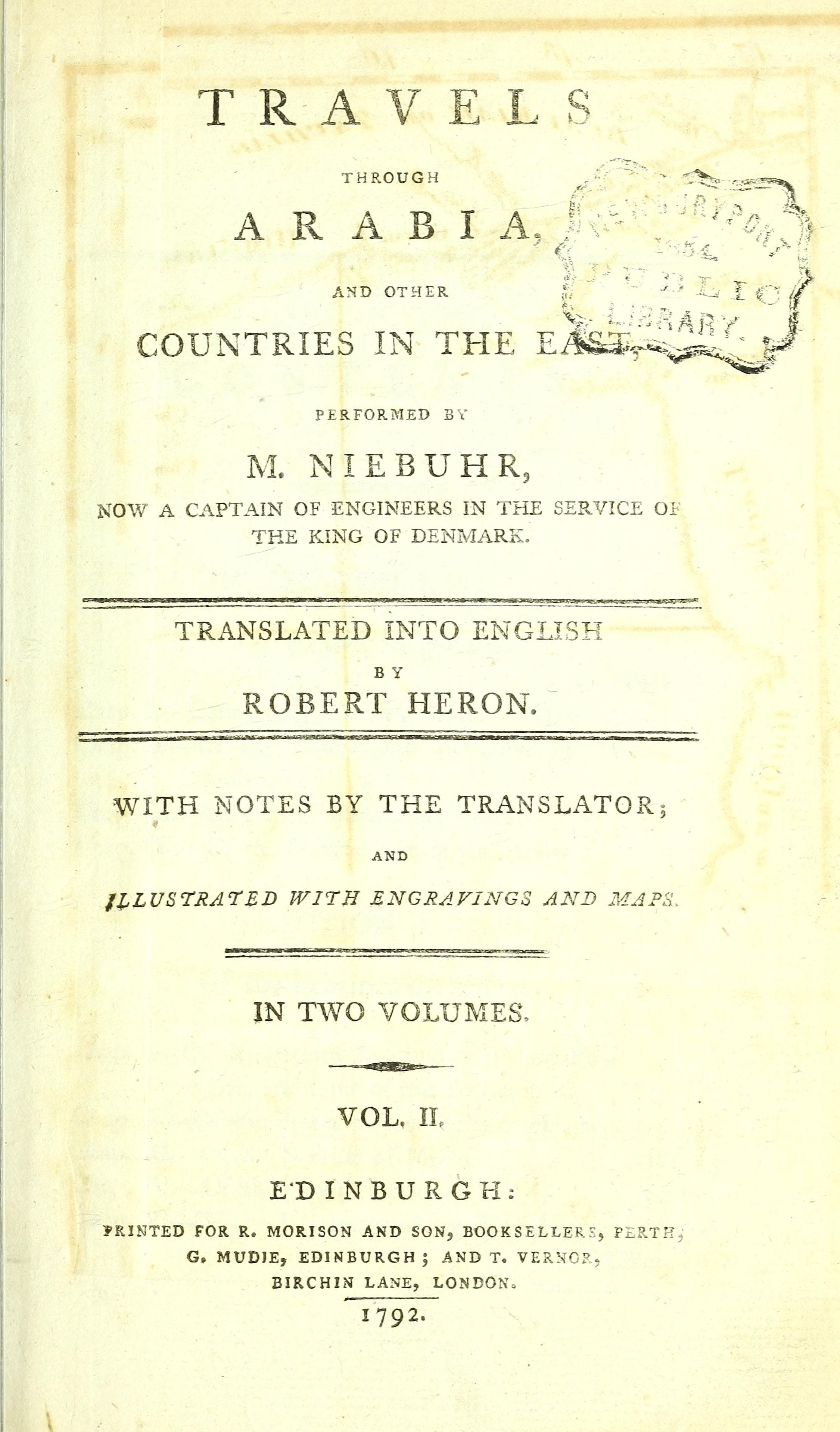 Travels through Arabia and Other Countries in the East