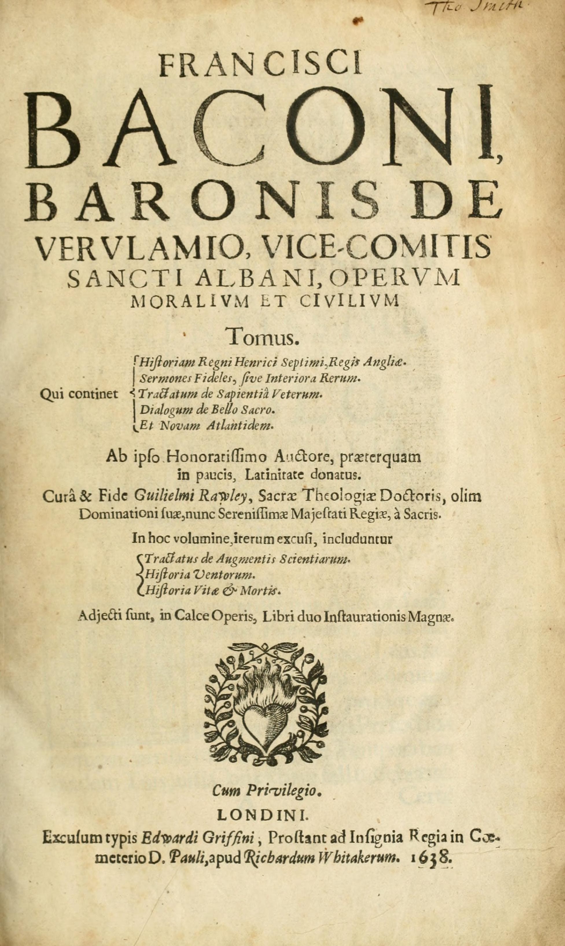 Operum Moralium et Civilium Tomus