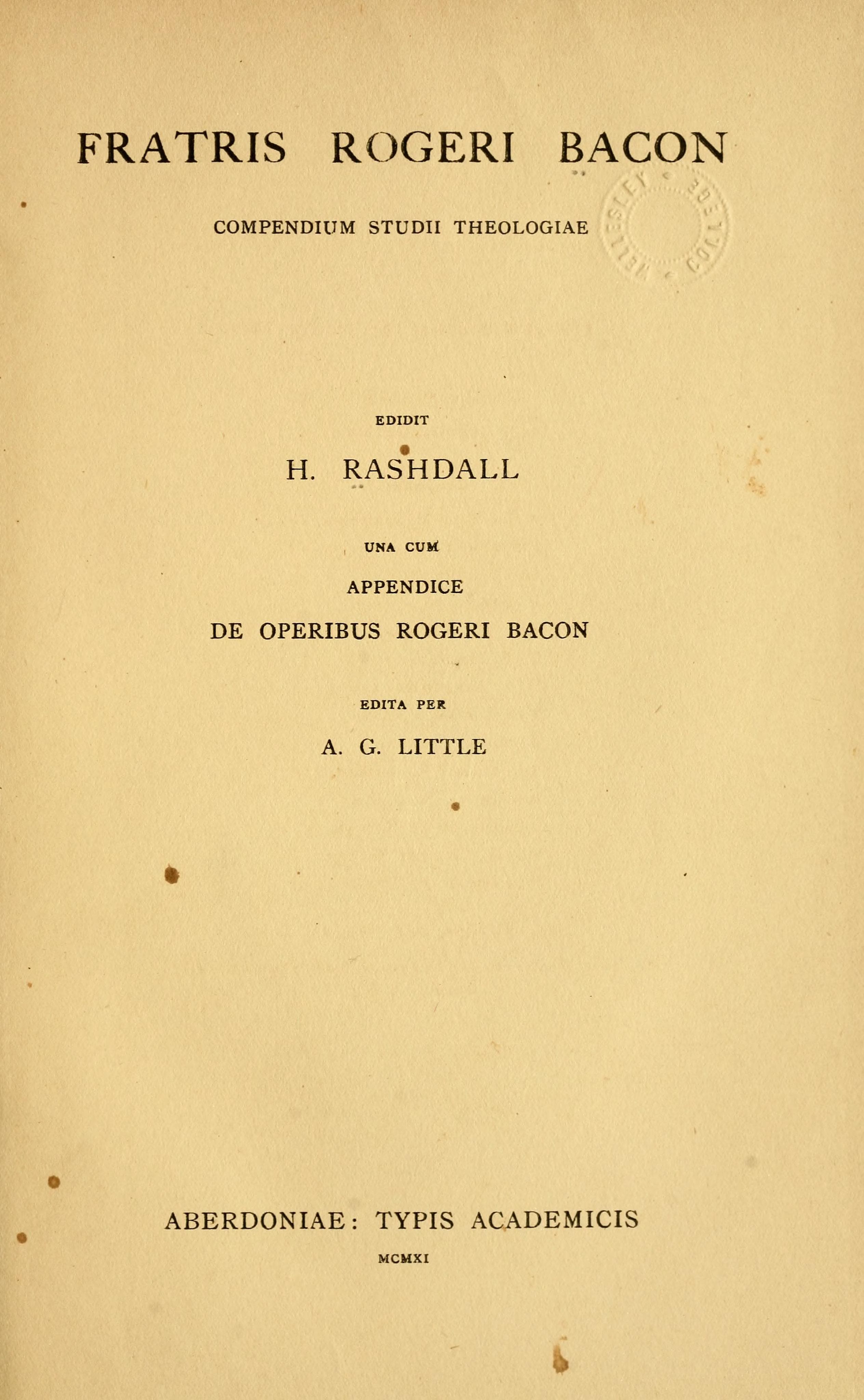 Compendium Studii Theologiae