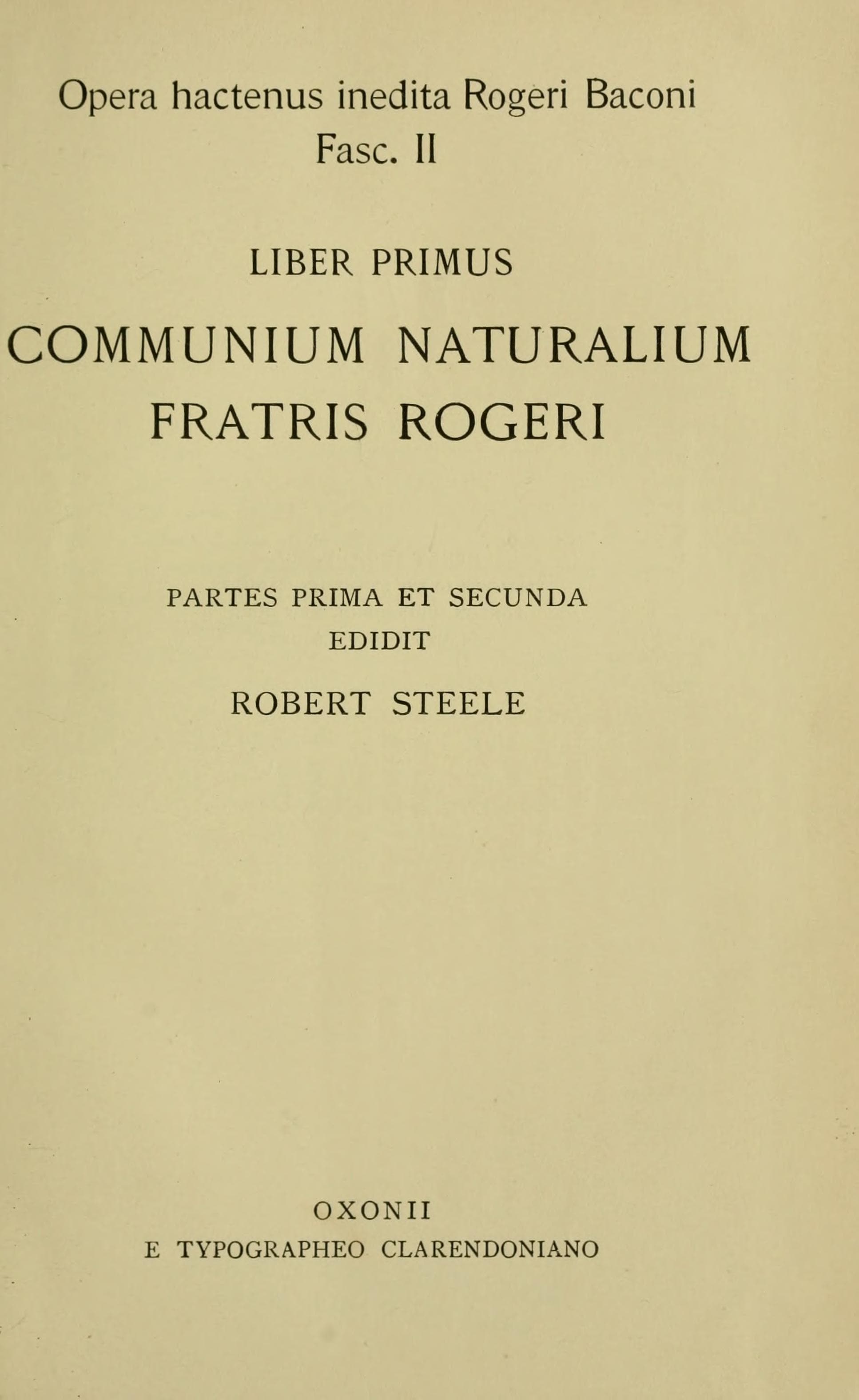 Opera hactenus inedita, Fasciculus 02