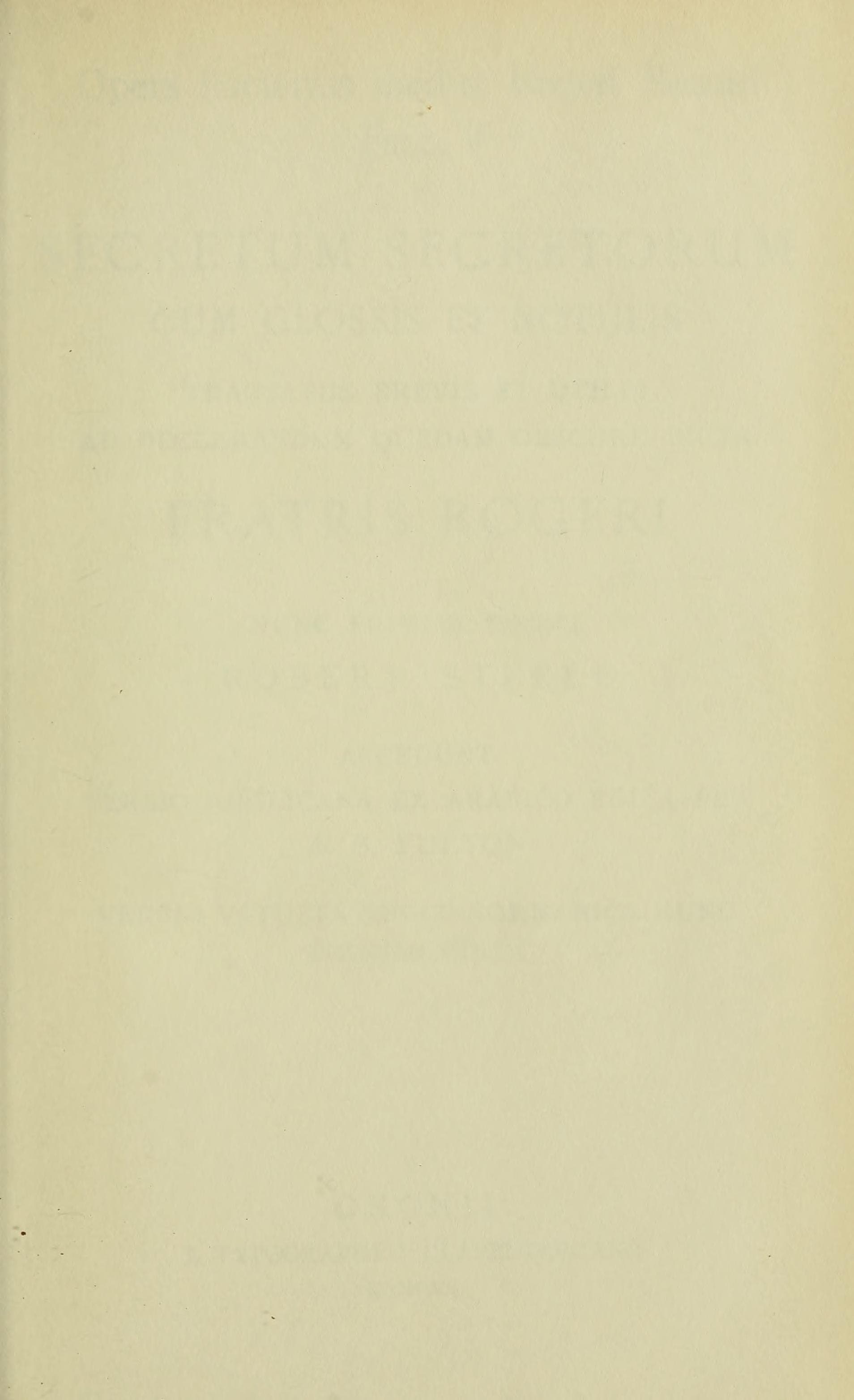 Opera hactenus inedita, Fasciculus 05