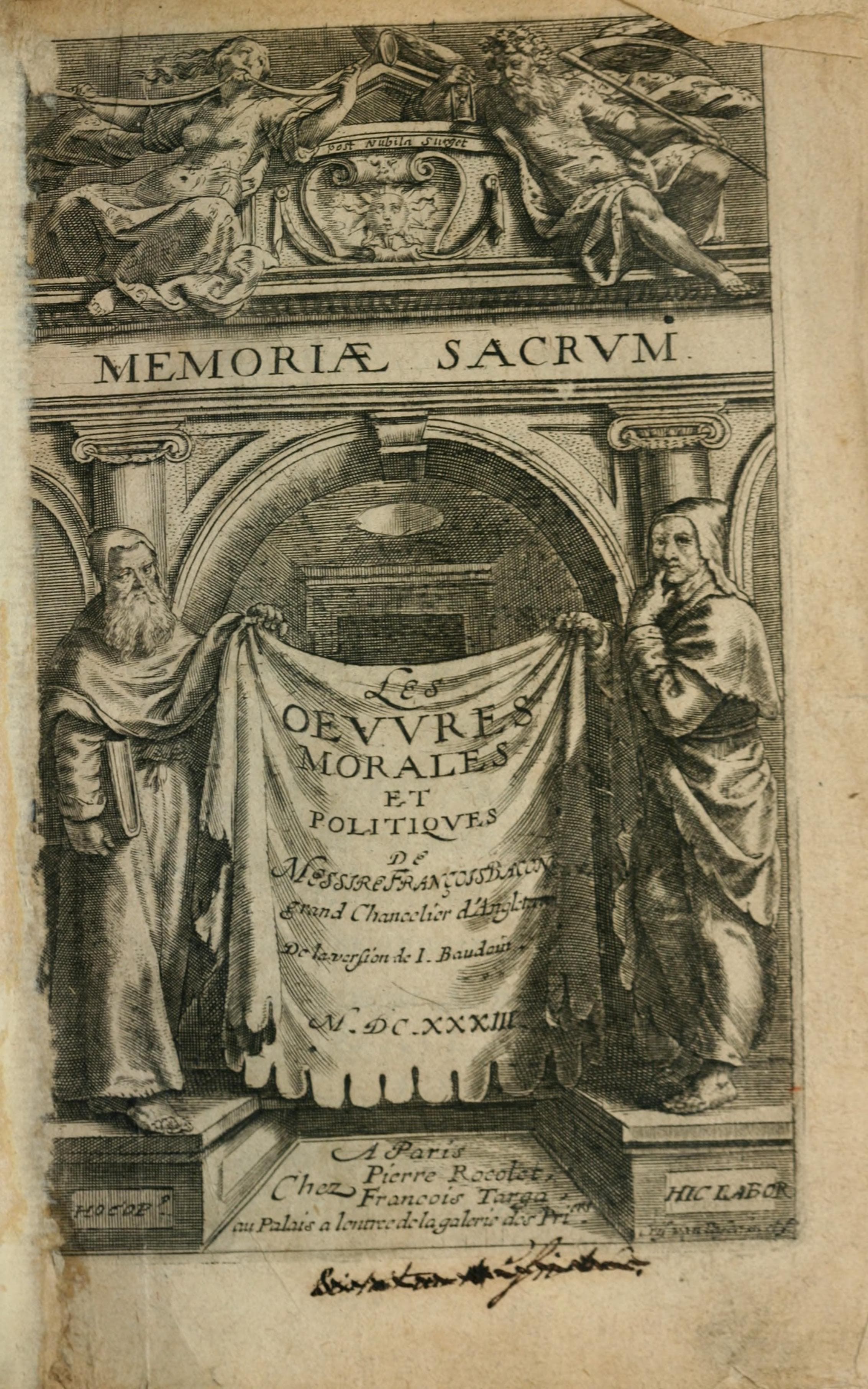 Les Oeuvres Morales et Politiques