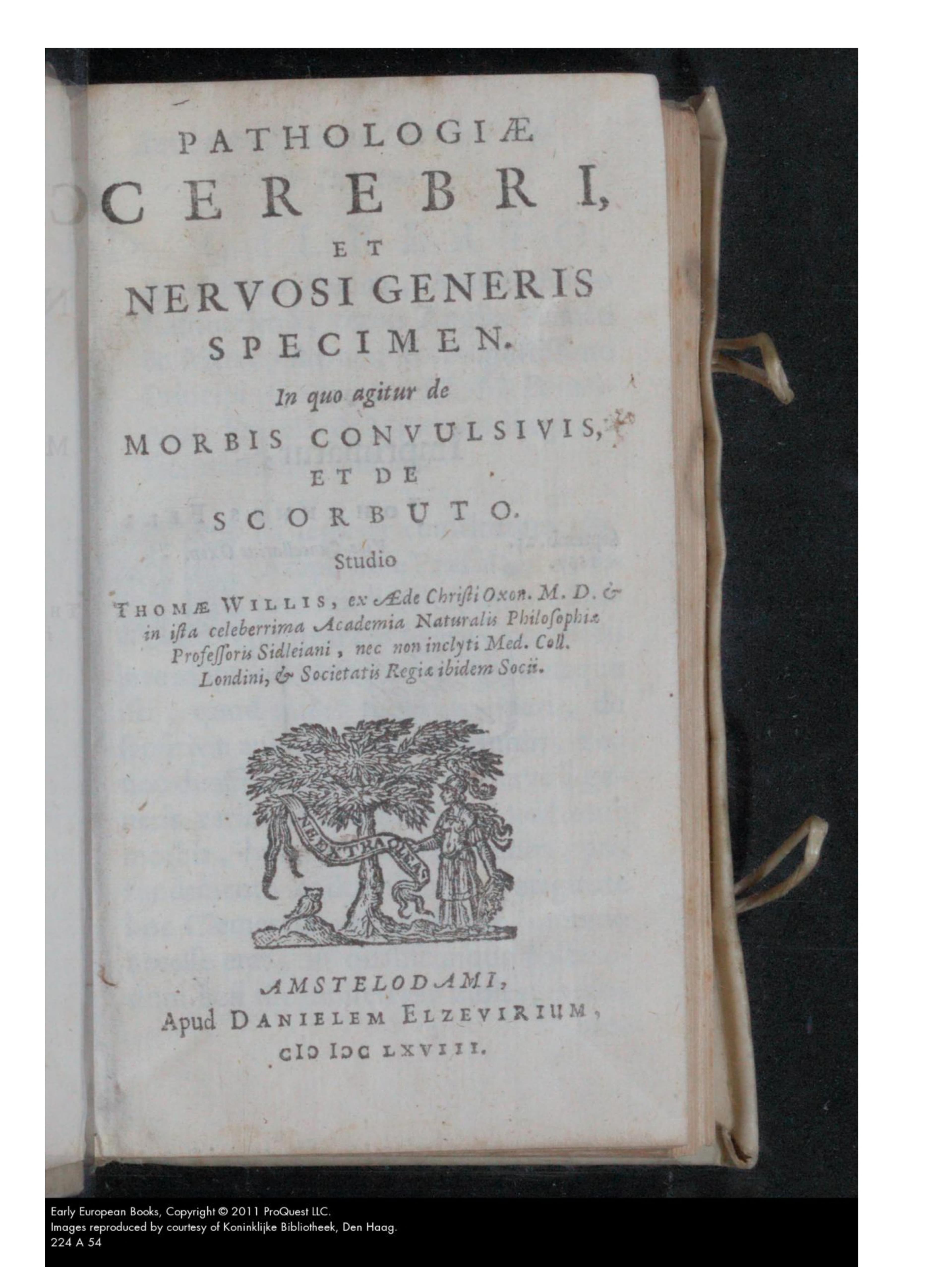 Pathologiae Cerebri et Nervosi Generis Specimen