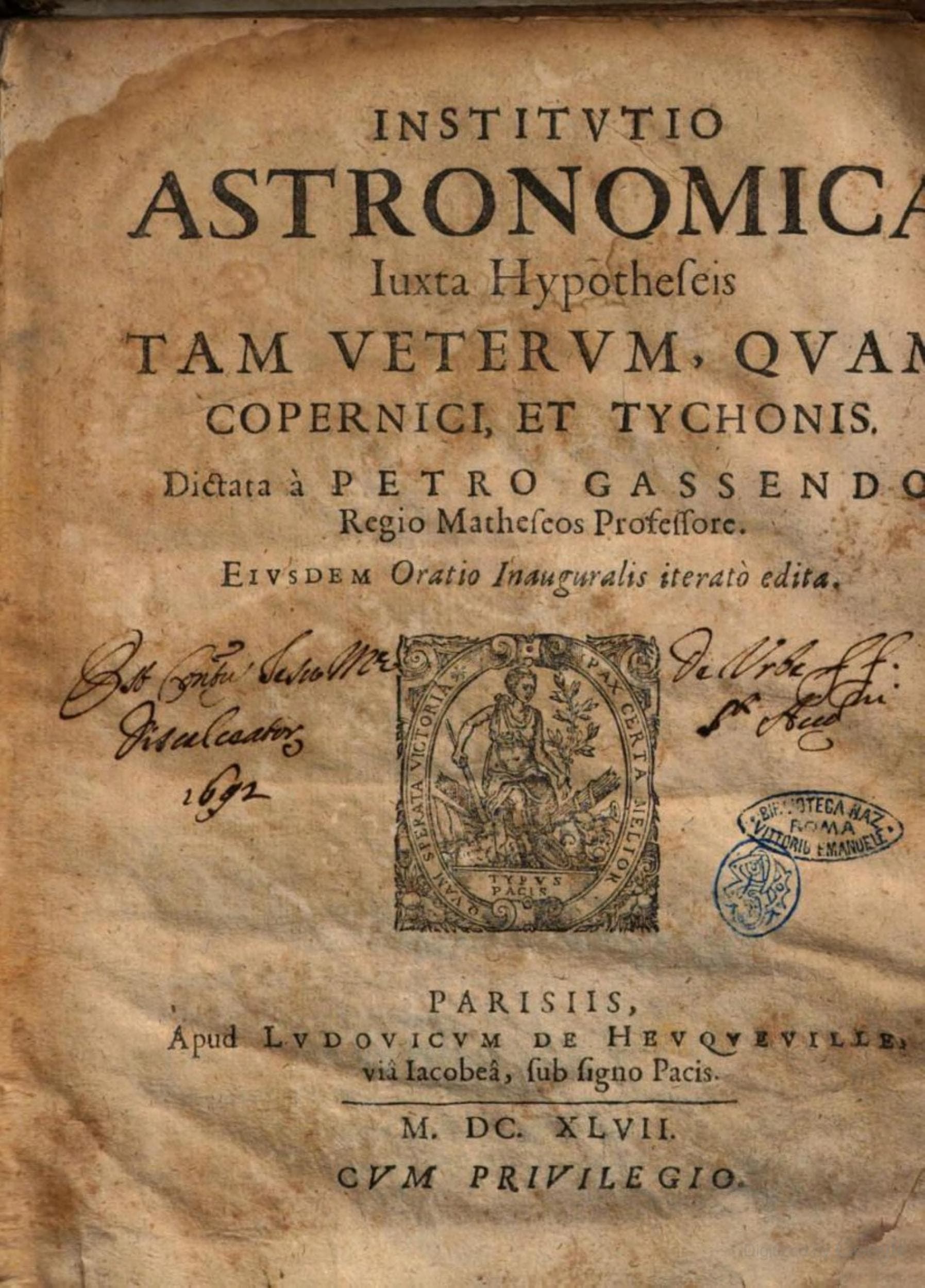 Institutio Astronomica juxta Hypotheses tam Veterum quam Recentiorum