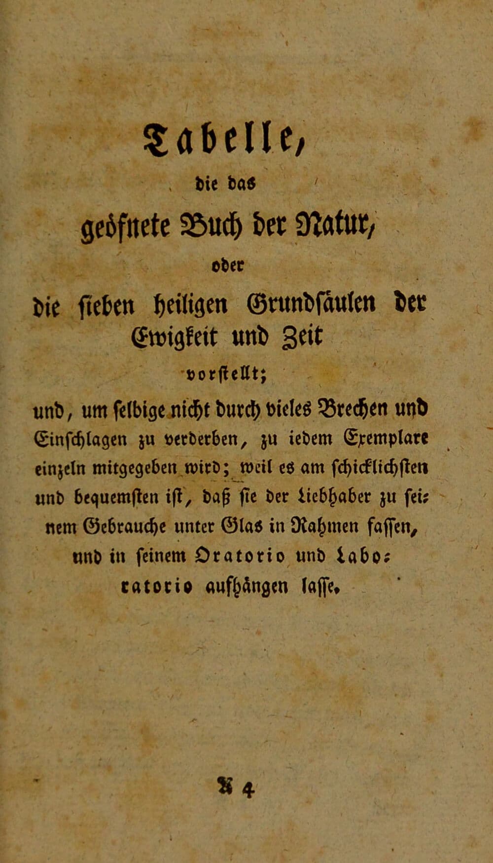 Die sieben heiligen Grundsaulen der Ewigkeit