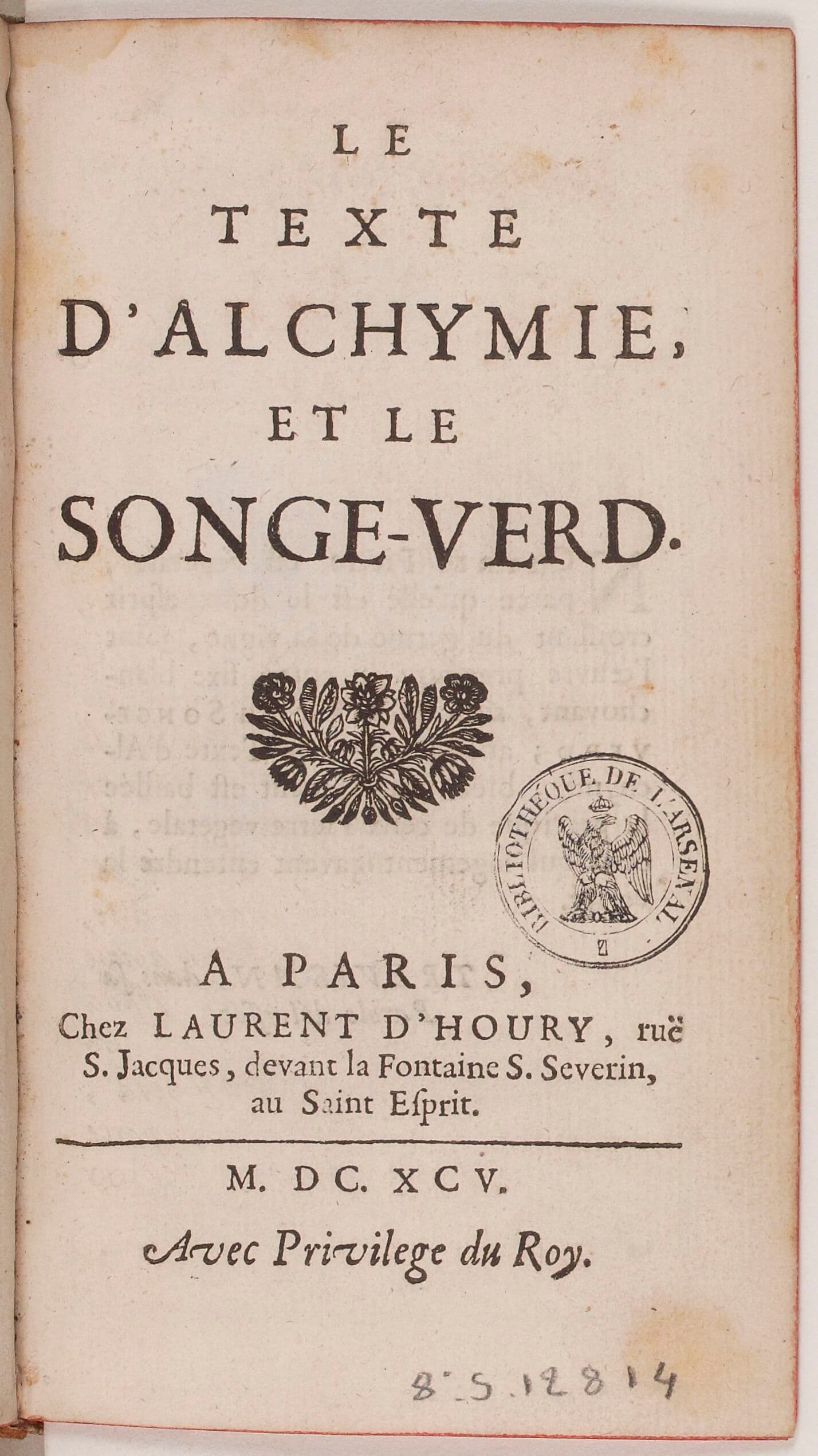 Le texte d'alchymie et le songe-verd