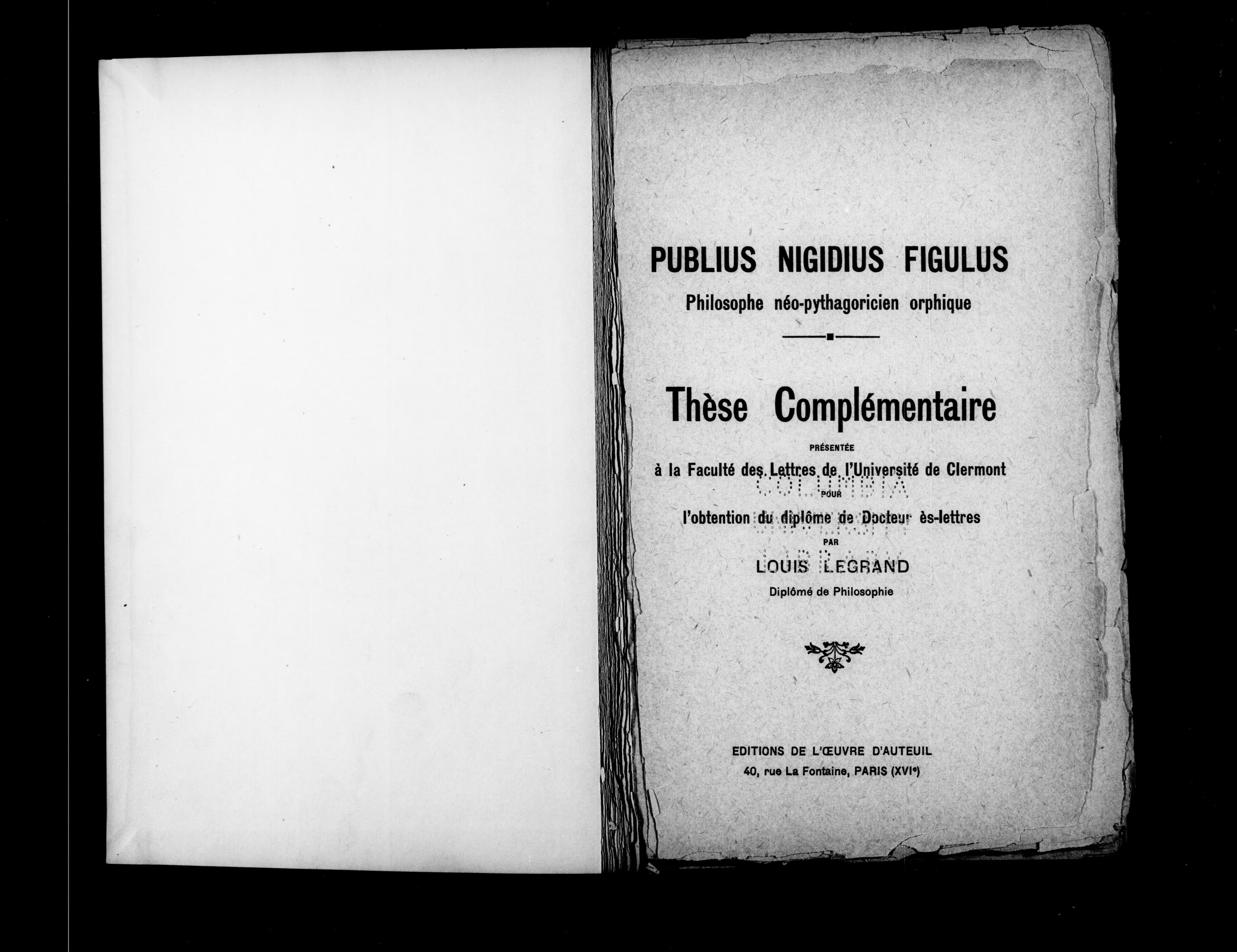 P. Nigidii Figuli Operum Reliquiae