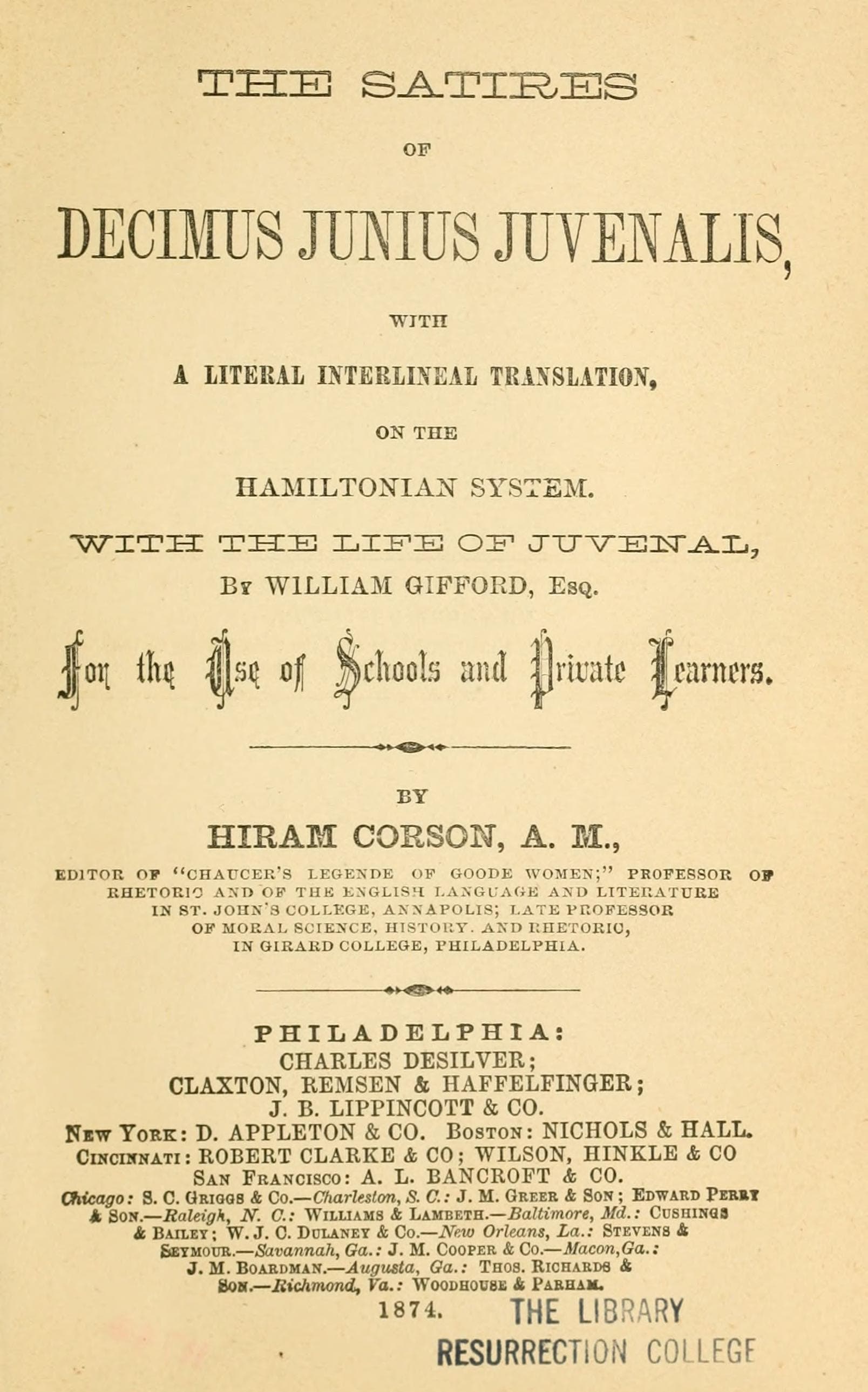 The Satires of Juvenal