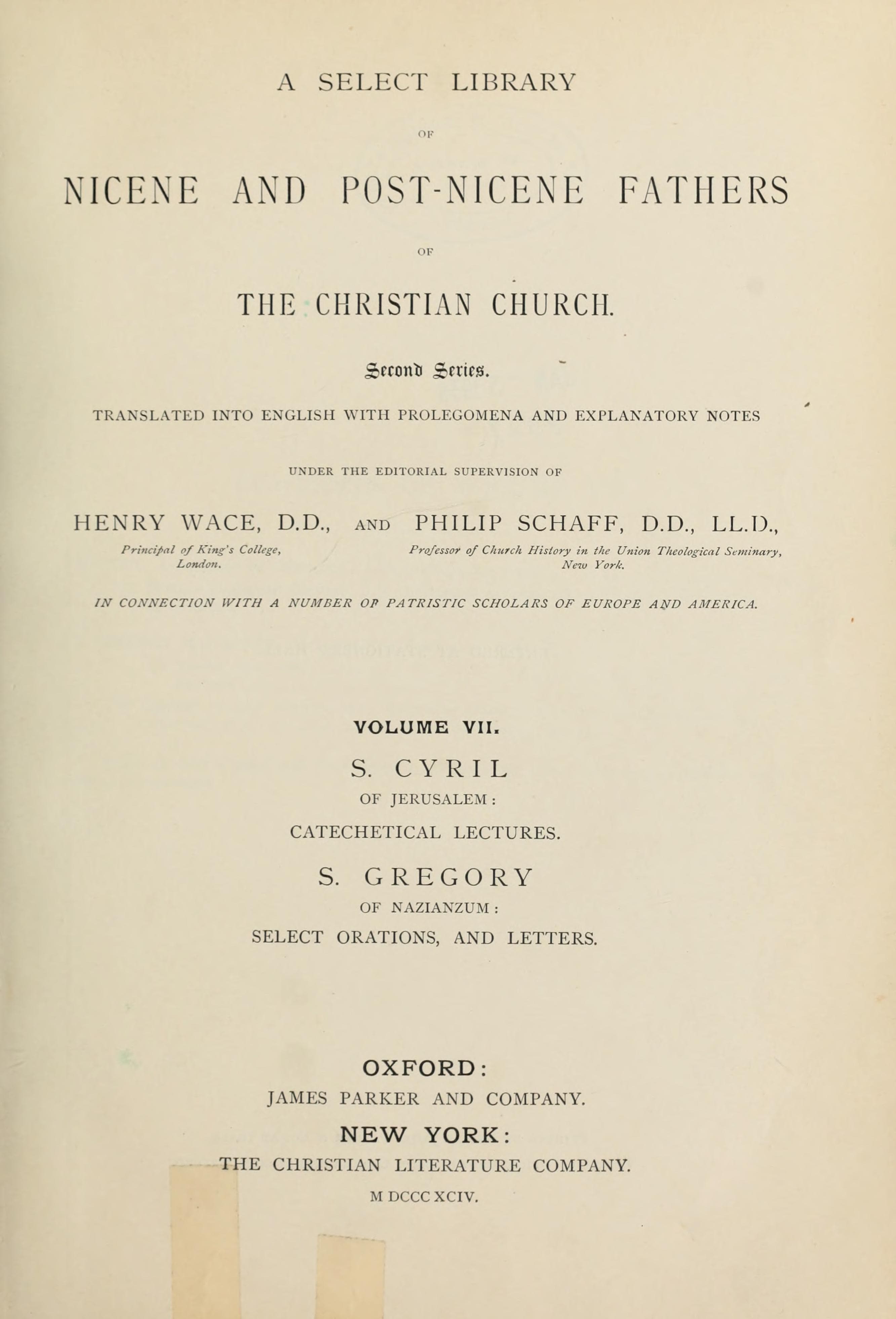 Nicene and Post-Nicene Fathers, Series 1, Vol. 7 (Augustine: Gospel and Epistle of John)